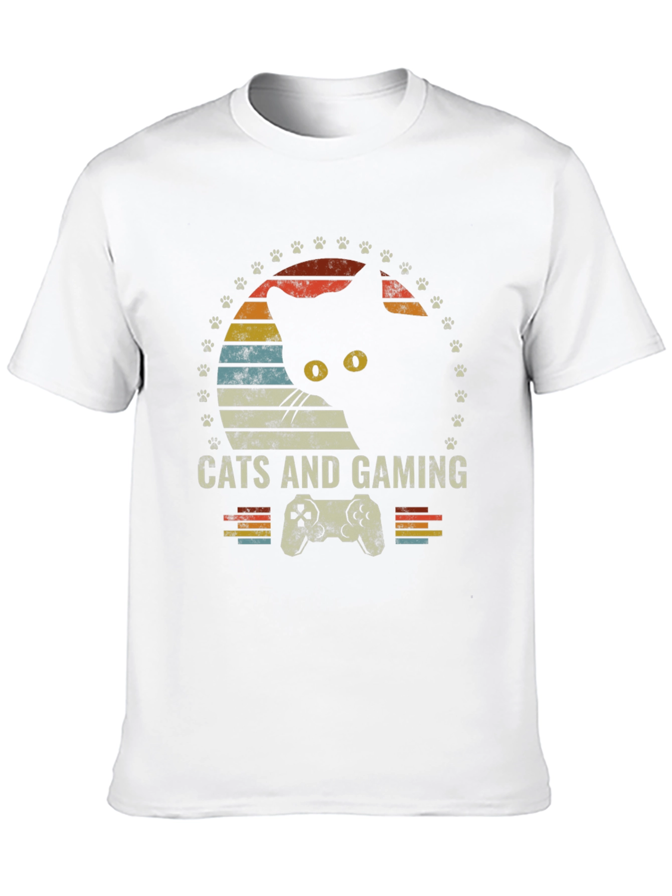 Cats and Gaming T-Shirt - Retro Gamer Tee