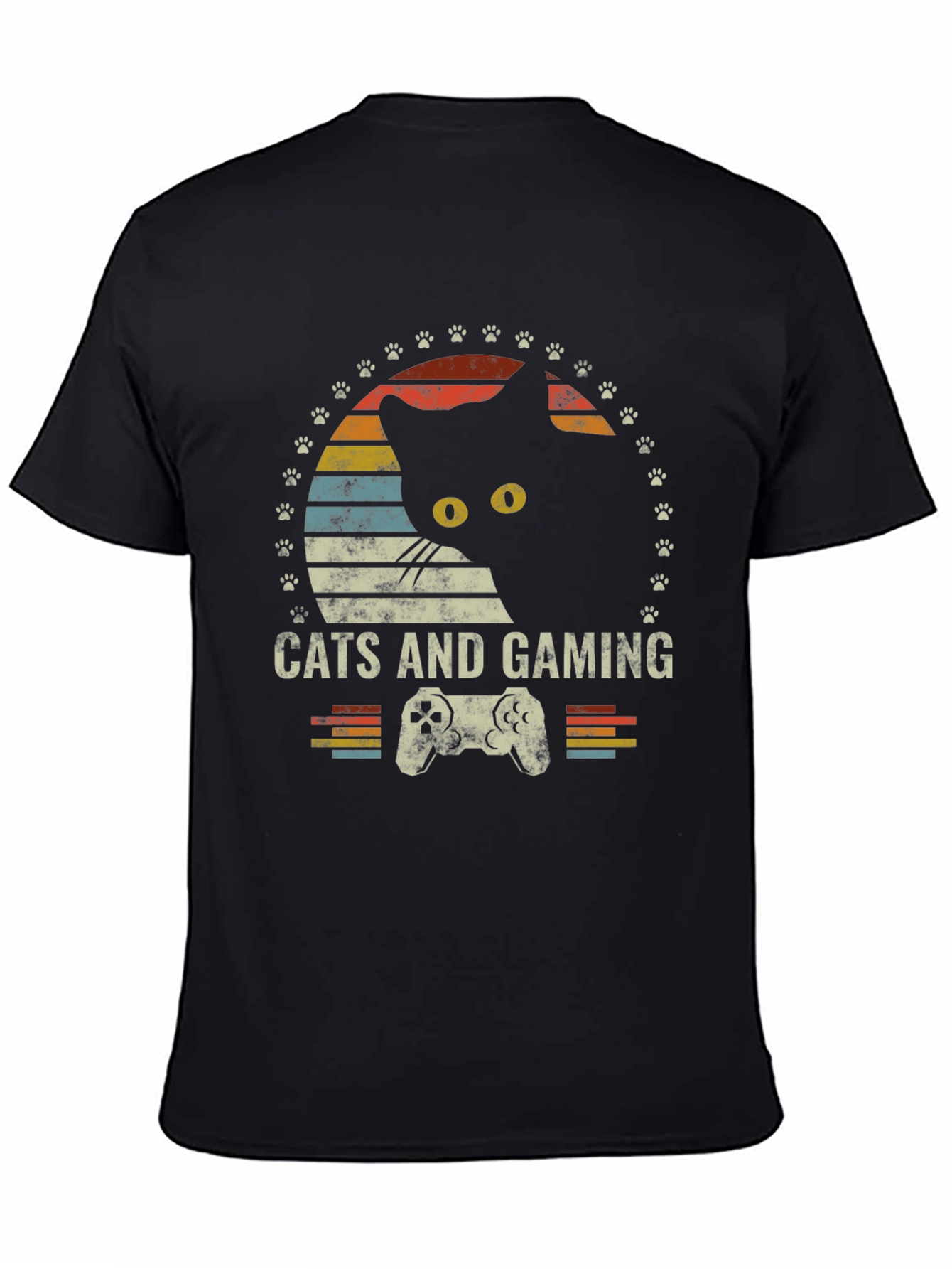 Cats and Gaming T-Shirt - Retro Gamer Tee
