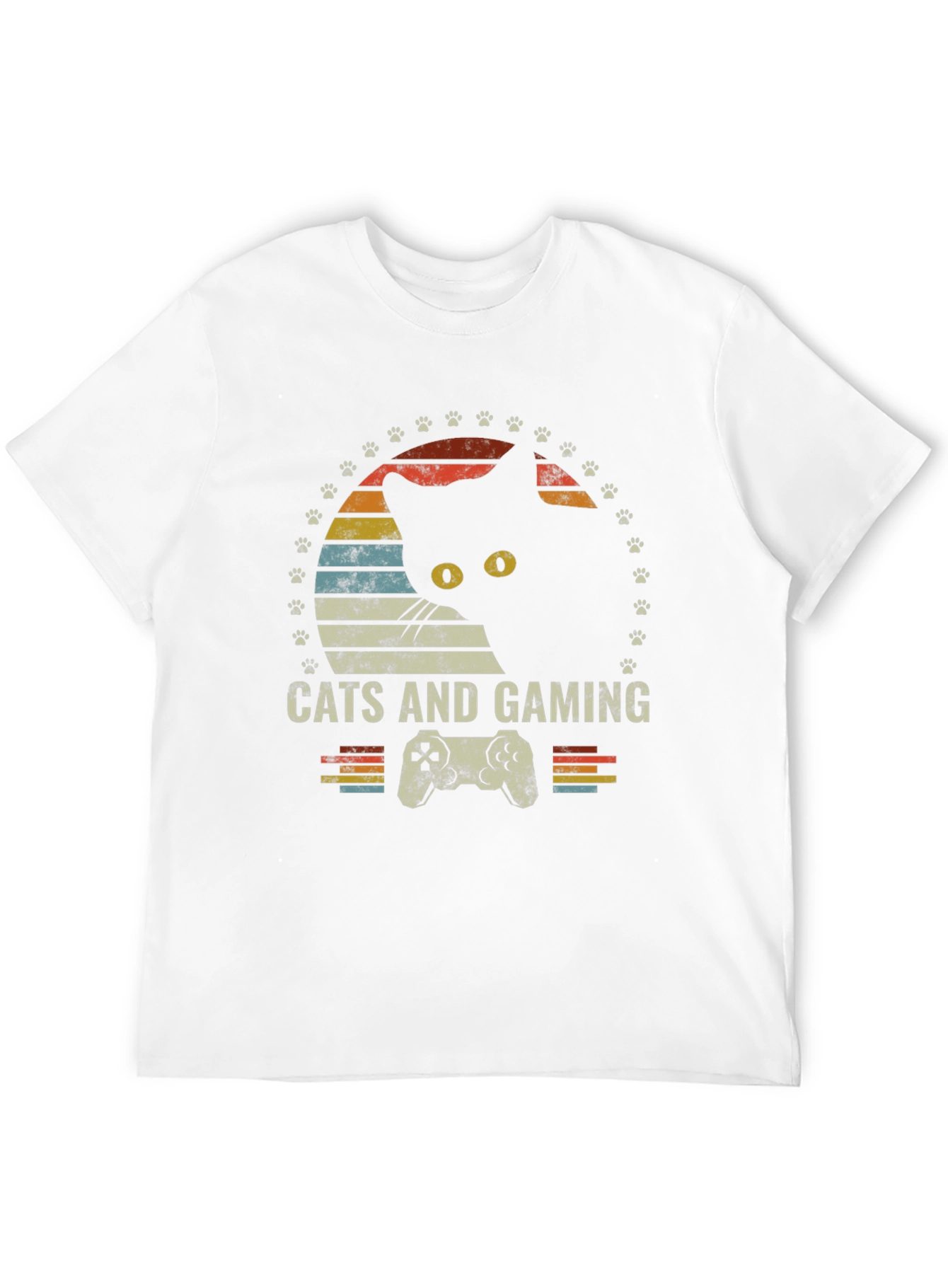 Cats and Gaming T-Shirt - Retro Gamer Tee
