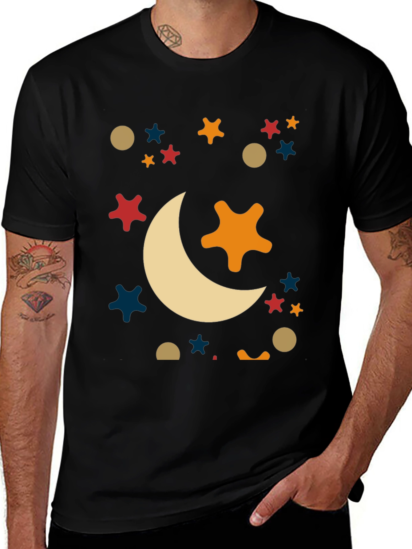 Celestial Dreams Black Tee