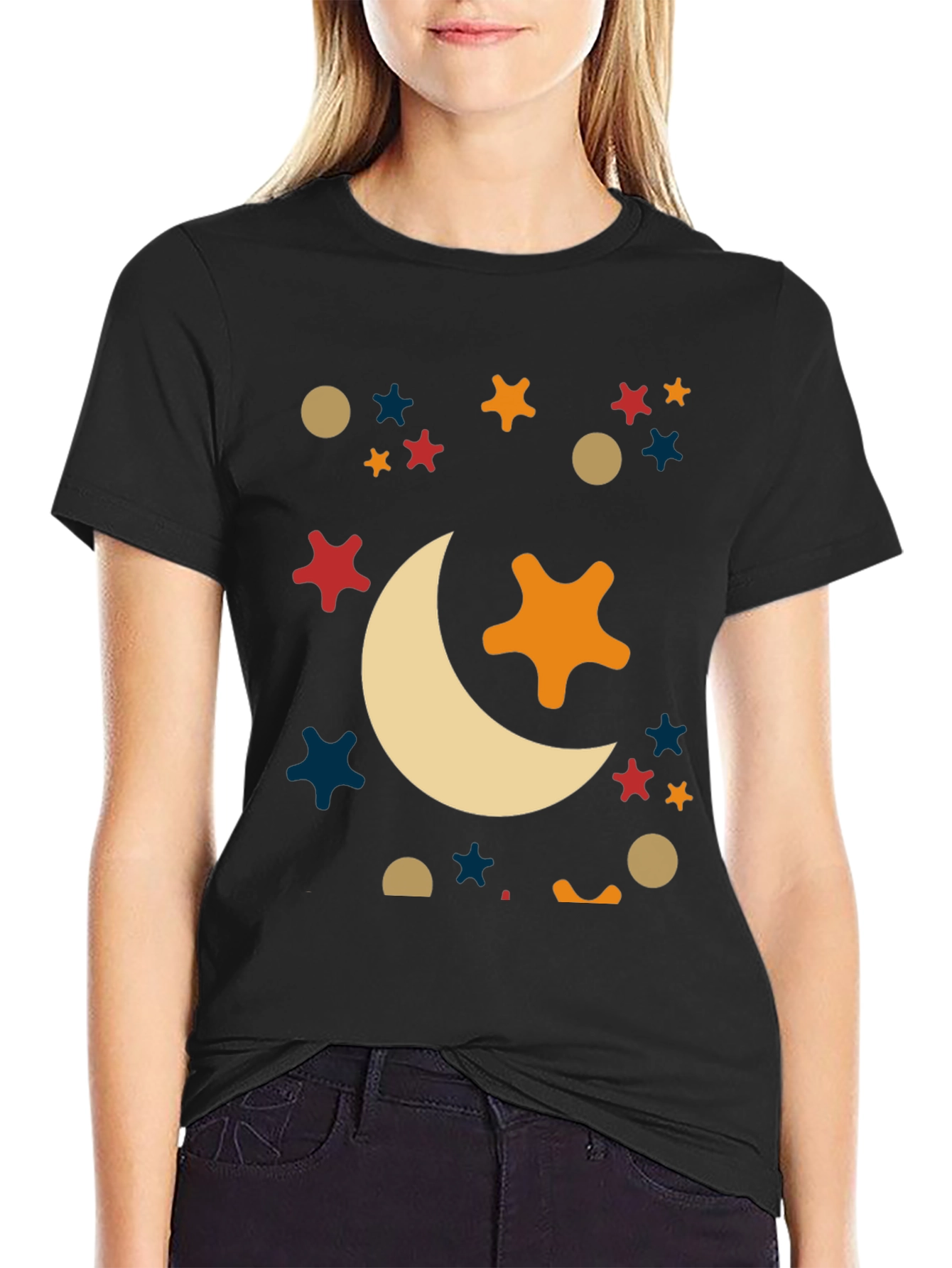 Celestial Dreams Black Tee