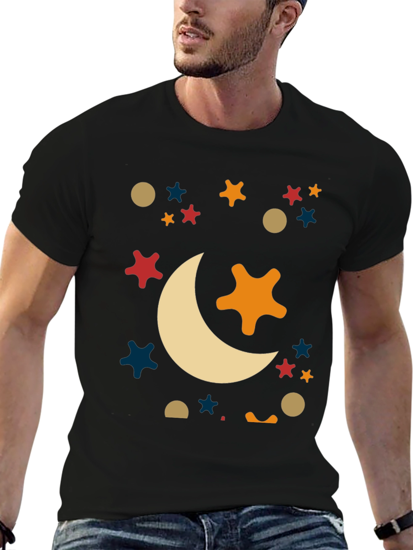 Celestial Dreams Black Tee