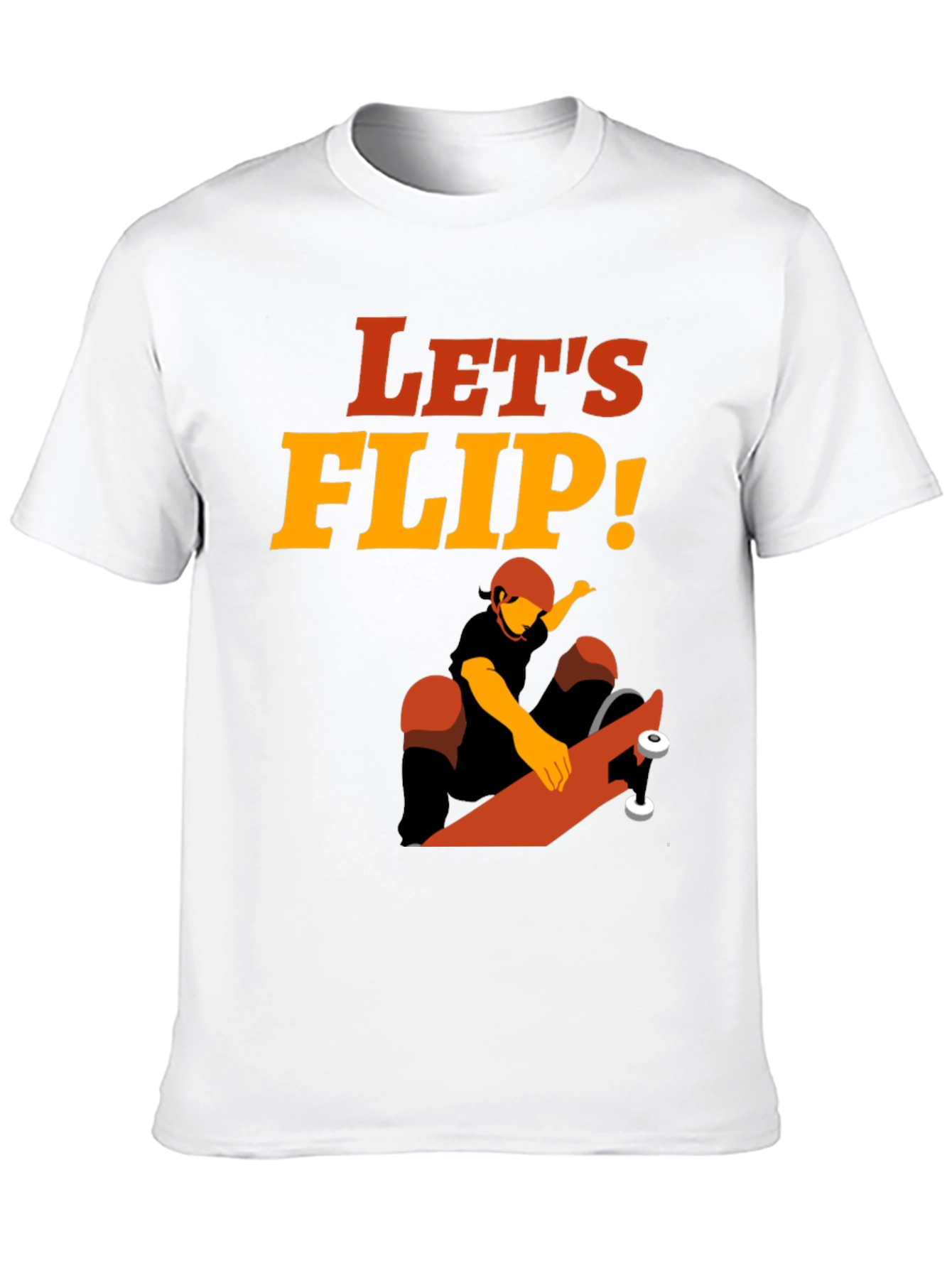 Lets Flip Skateboarder T-Shirt