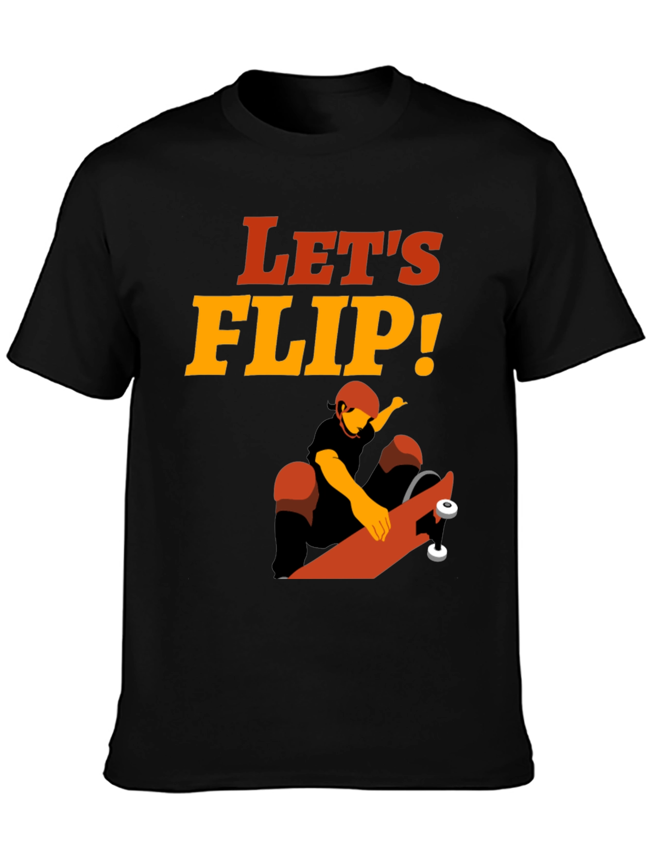 Lets Flip Skateboarder T-Shirt