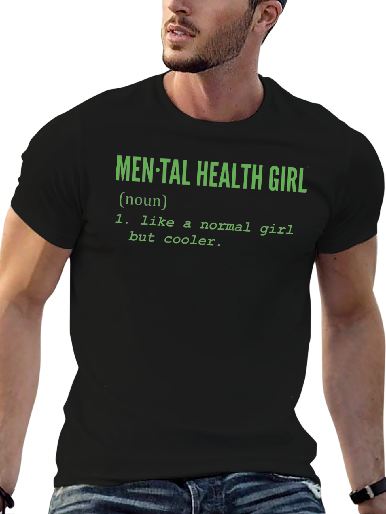 Mental Health Girl T-Shirt - Cool Definition