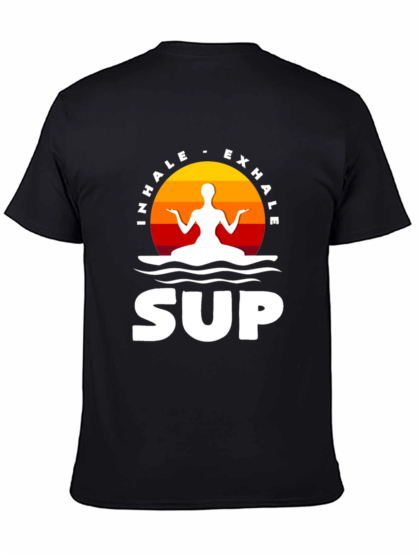 Inhale Exhale SUP T-Shirt - Zen Paddleboarding Tee