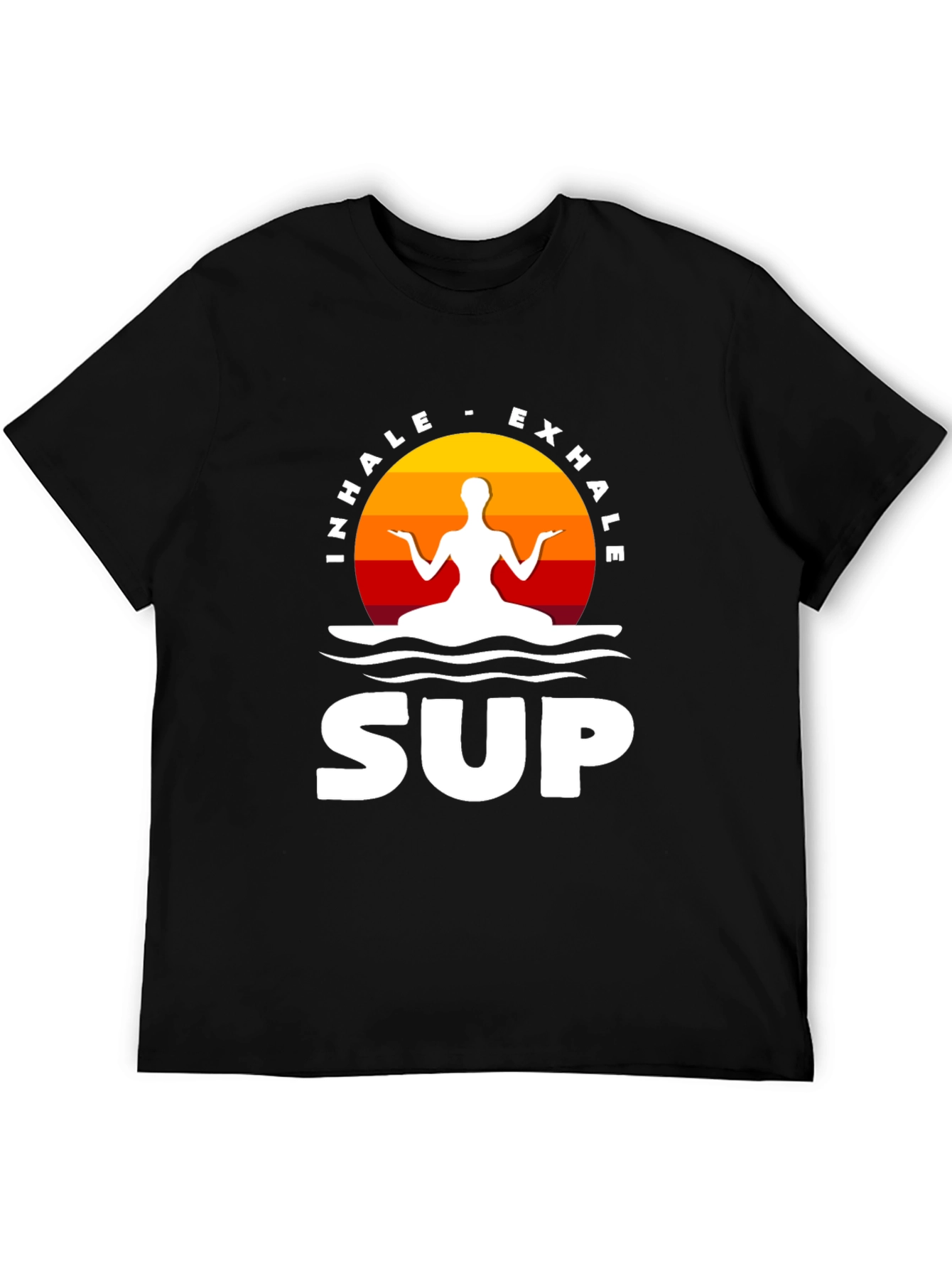 Inhale Exhale SUP T-Shirt - Zen Paddleboarding Tee