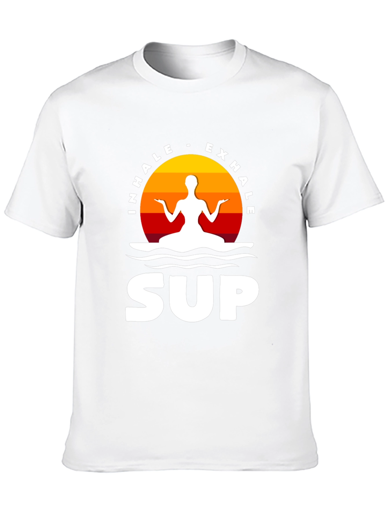 Inhale Exhale SUP T-Shirt - Zen Paddleboarding Tee