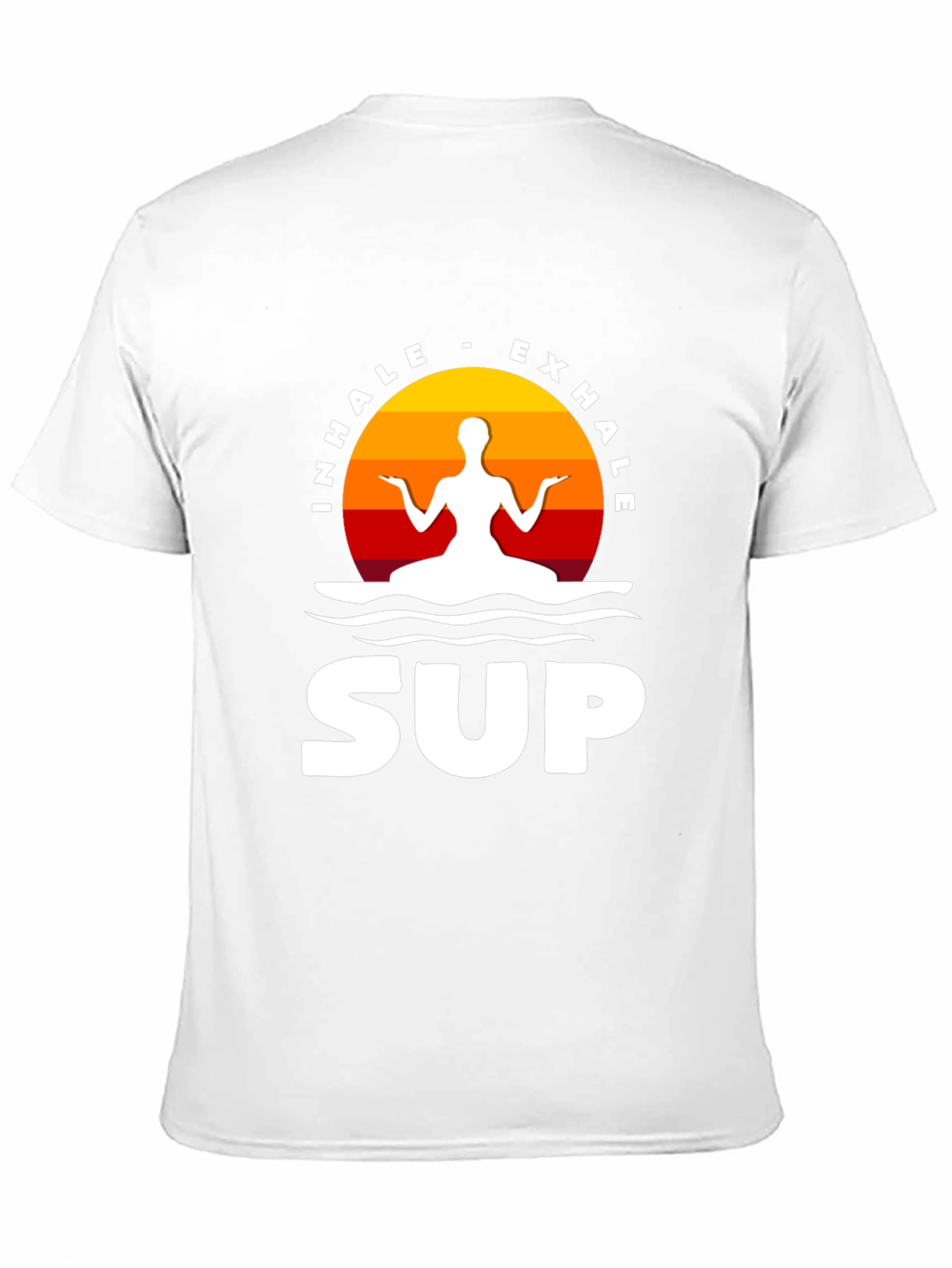 Inhale Exhale SUP T-Shirt - Zen Paddleboarding Tee