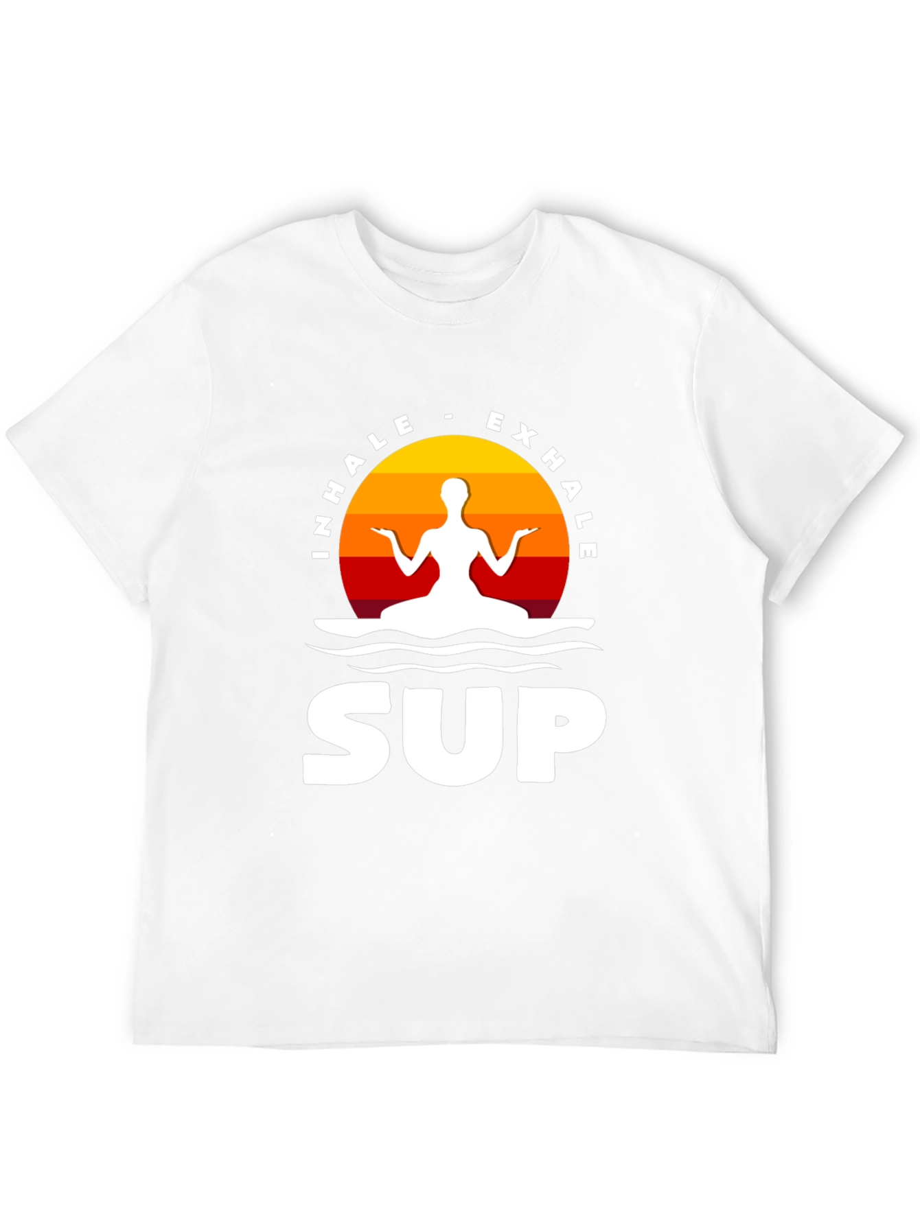 Inhale Exhale SUP T-Shirt - Zen Paddleboarding Tee
