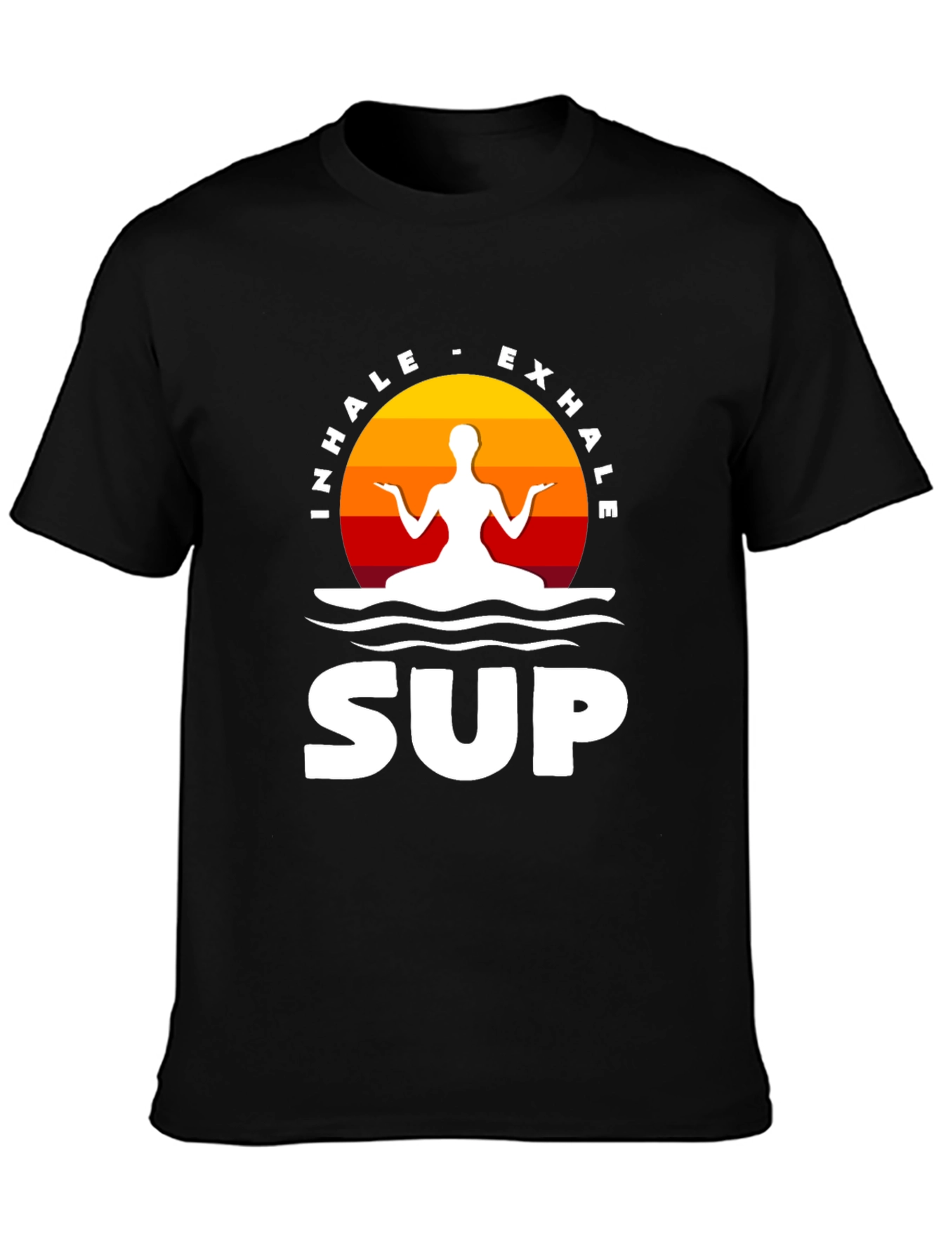 Inhale Exhale SUP T-Shirt - Zen Paddleboarding Tee