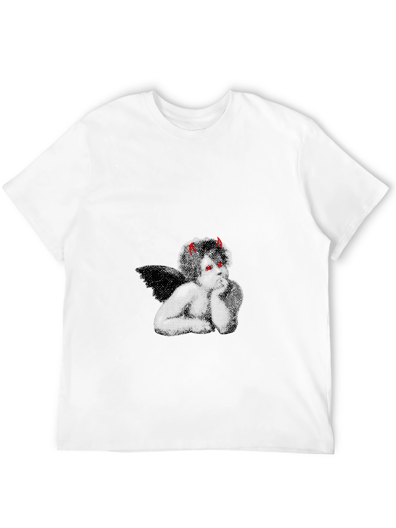 Devil Angel Graphic Tee - Mens Black T-Shirt