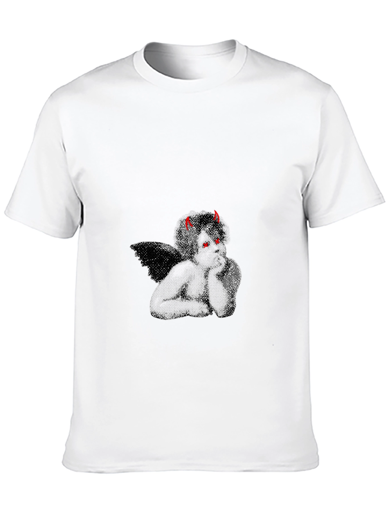 Devil Angel Graphic Tee - Mens Black T-Shirt
