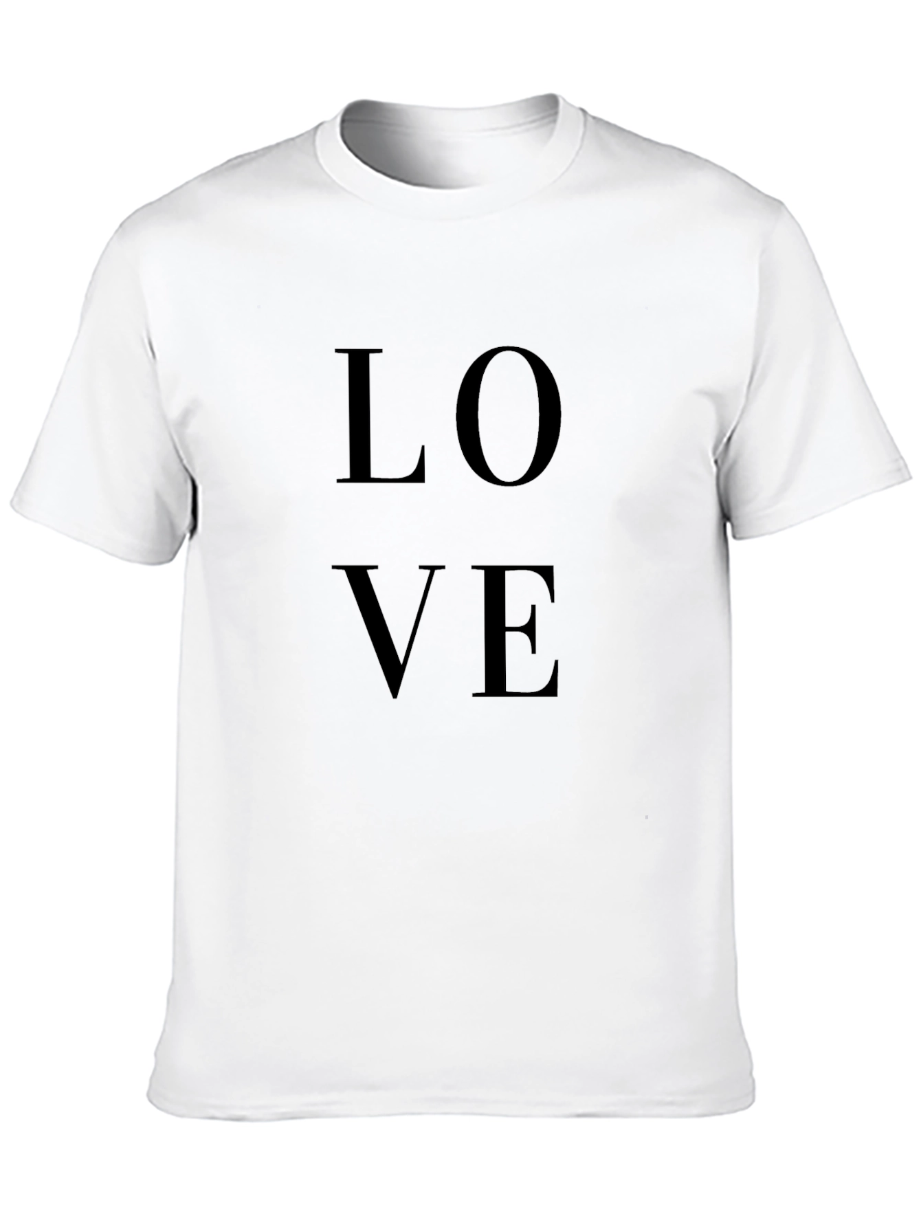 LOVE Graphic Tee - Casual Black T-Shirt