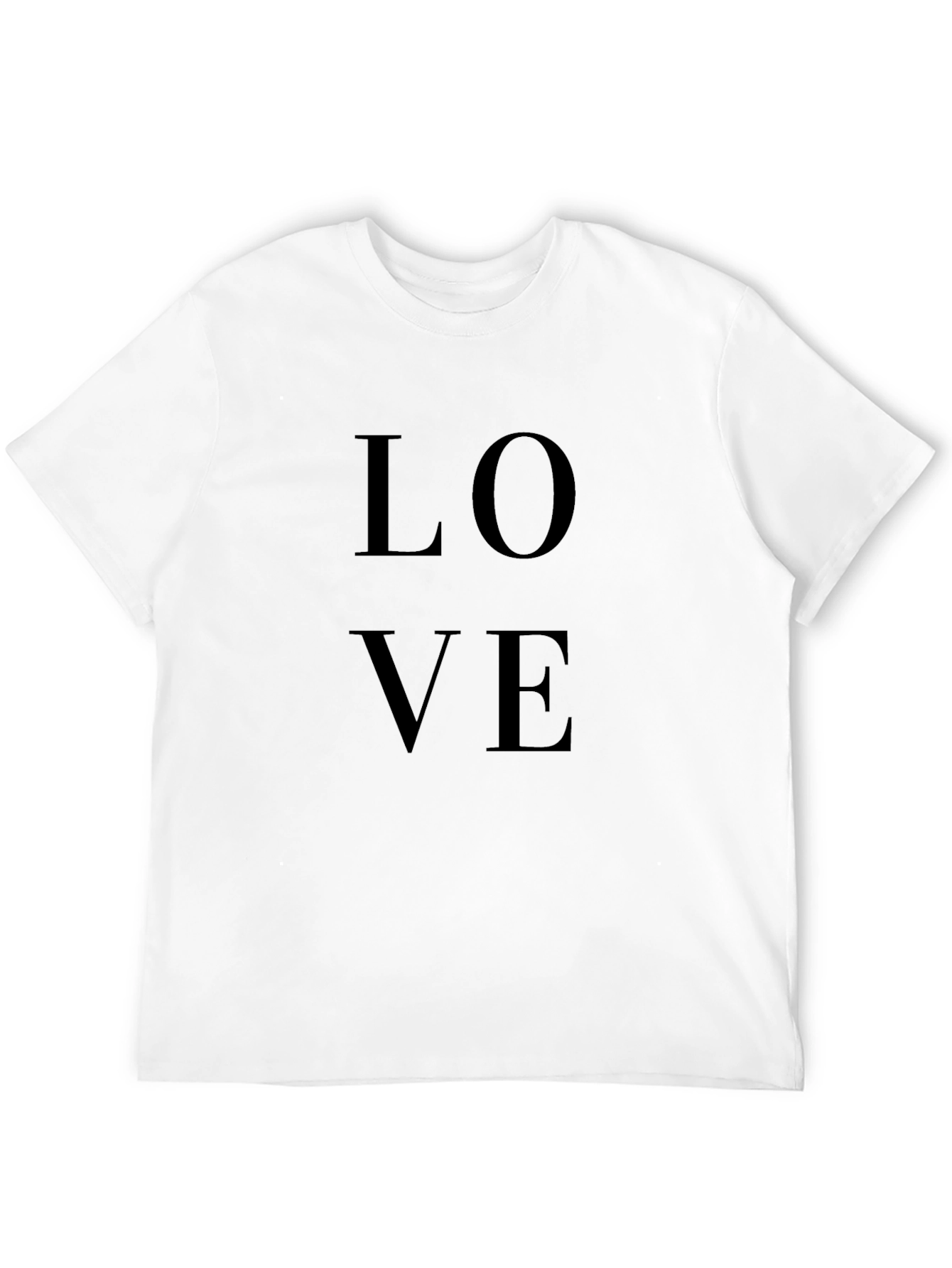 LOVE Graphic Tee - Casual Black T-Shirt