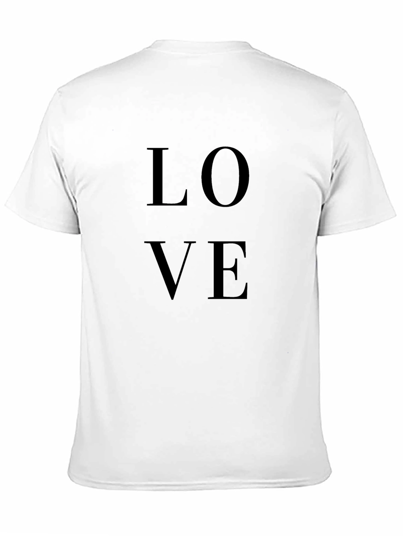 LOVE Graphic Tee - Casual Black T-Shirt