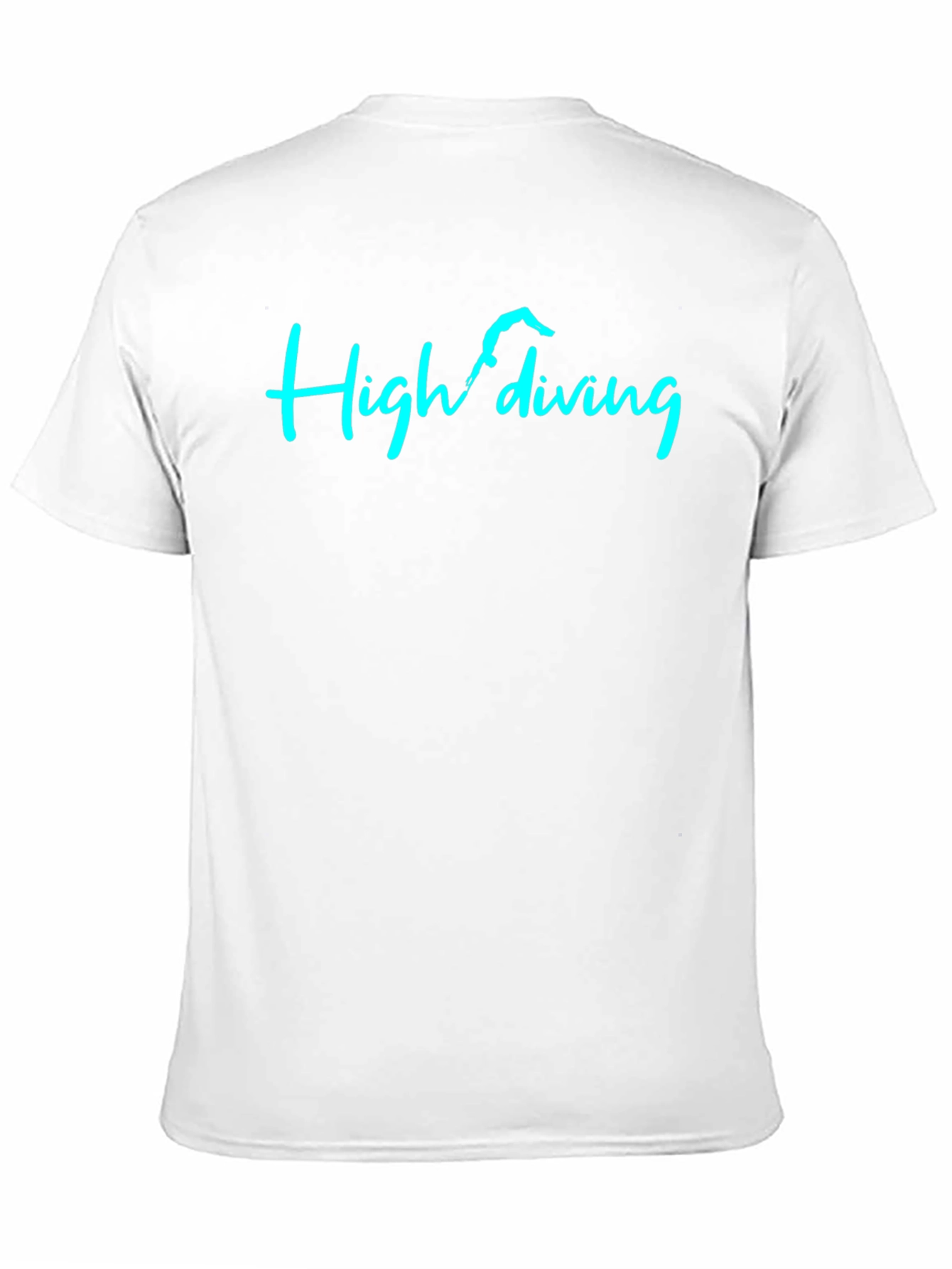 High Diving Graphic Tee - Black Cotton T-Shirt