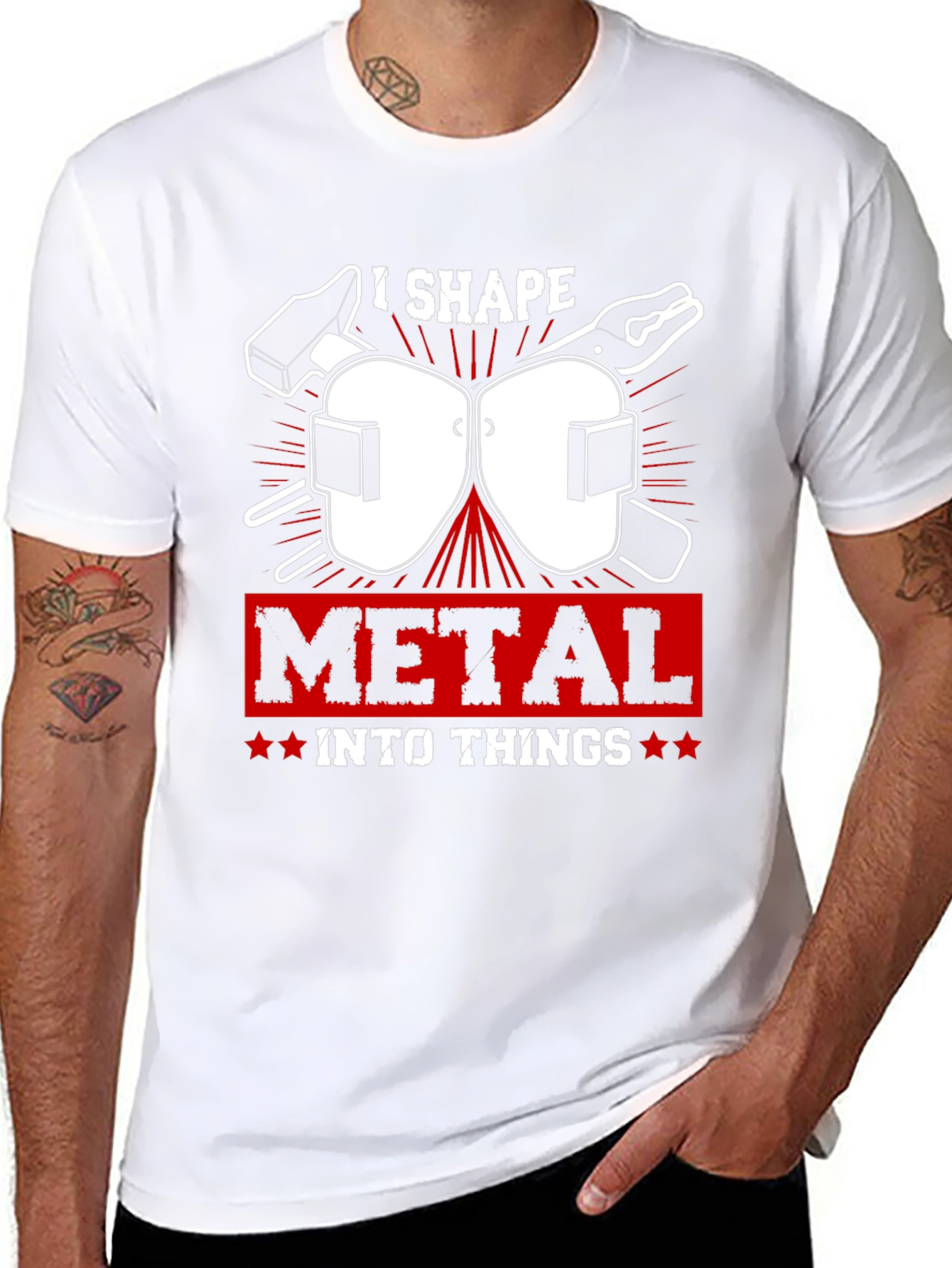 I Shape Metal T-Shirt Welding Gift