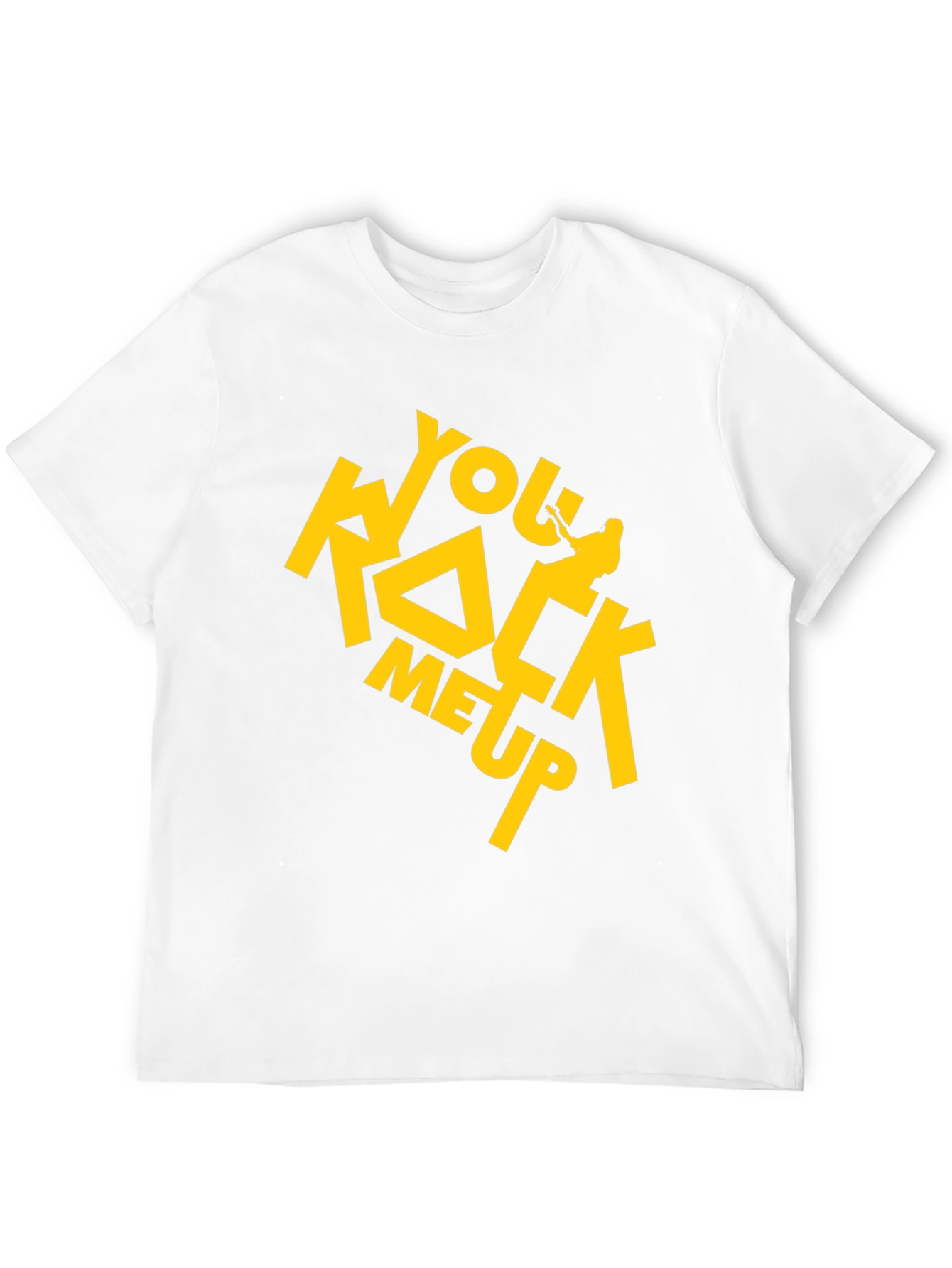 You Rock Me Up Black Graphic Tee