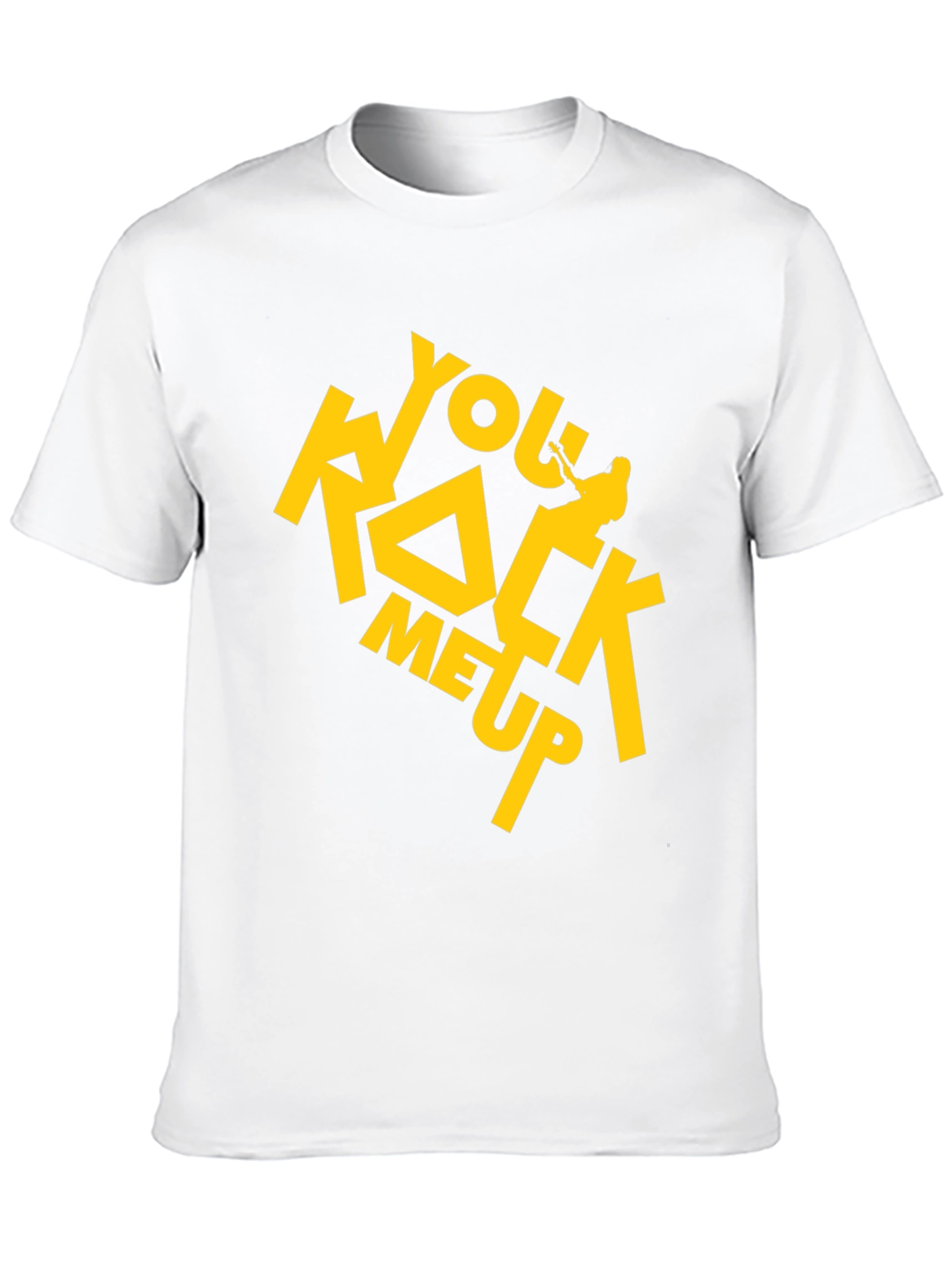 You Rock Me Up Black Graphic Tee