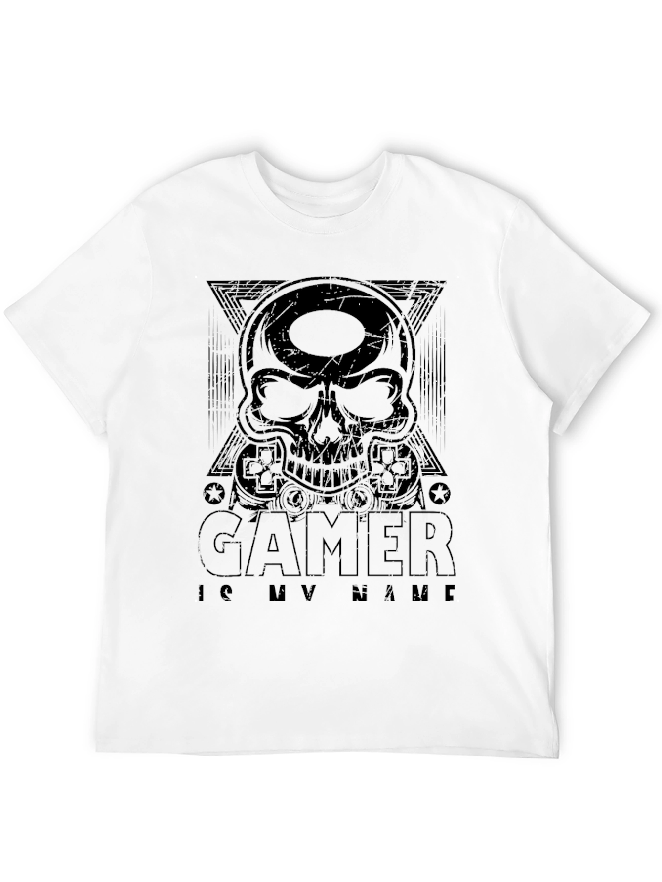 Gamer Skull T-Shirt - Gamer is my name.