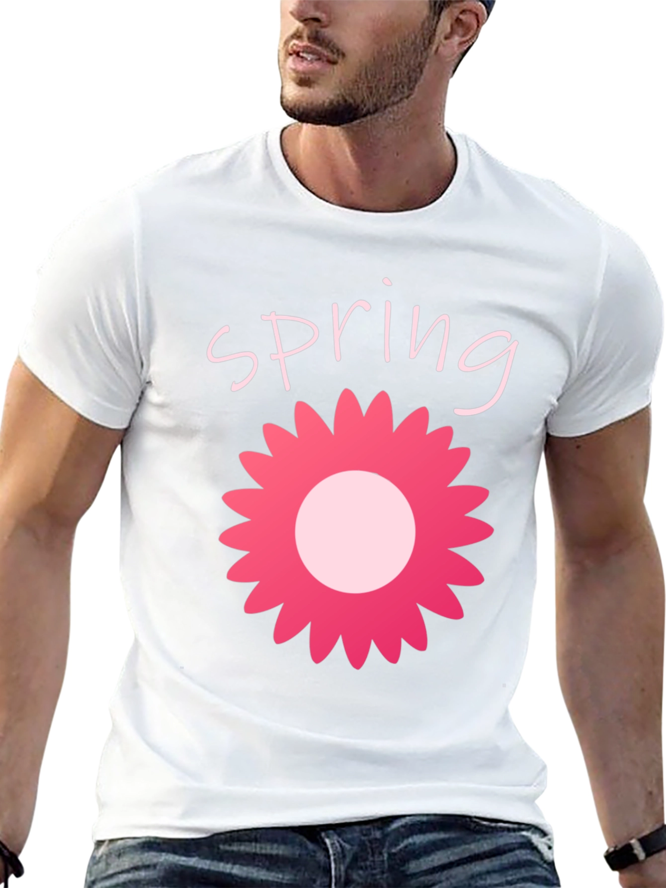 Spring Flower Graphic T-Shirt - Casual Comfort