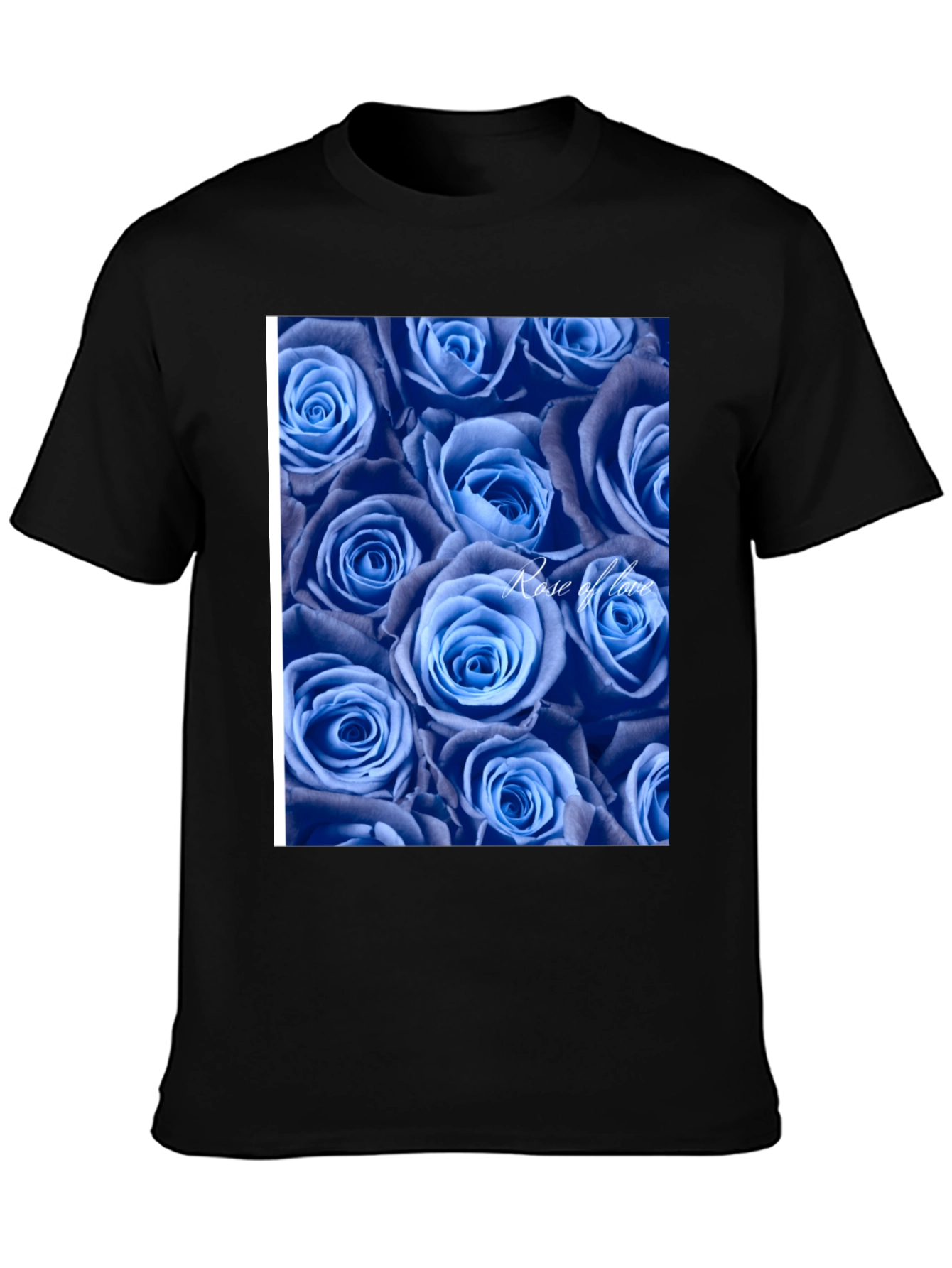 Blue Roses Graphic T-Shirt - Rose of Love Design