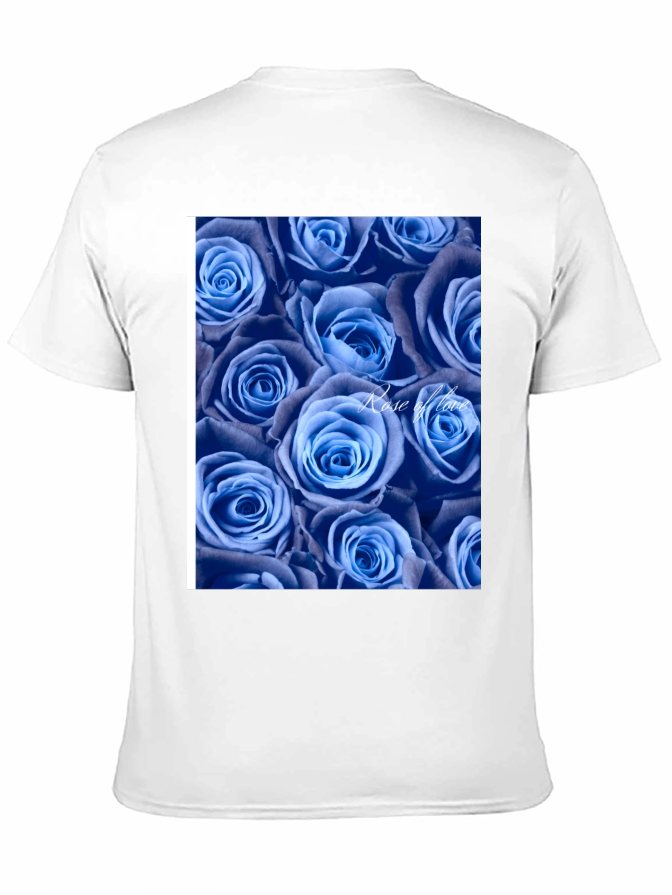 Blue Roses Graphic T-Shirt - Rose of Love Design