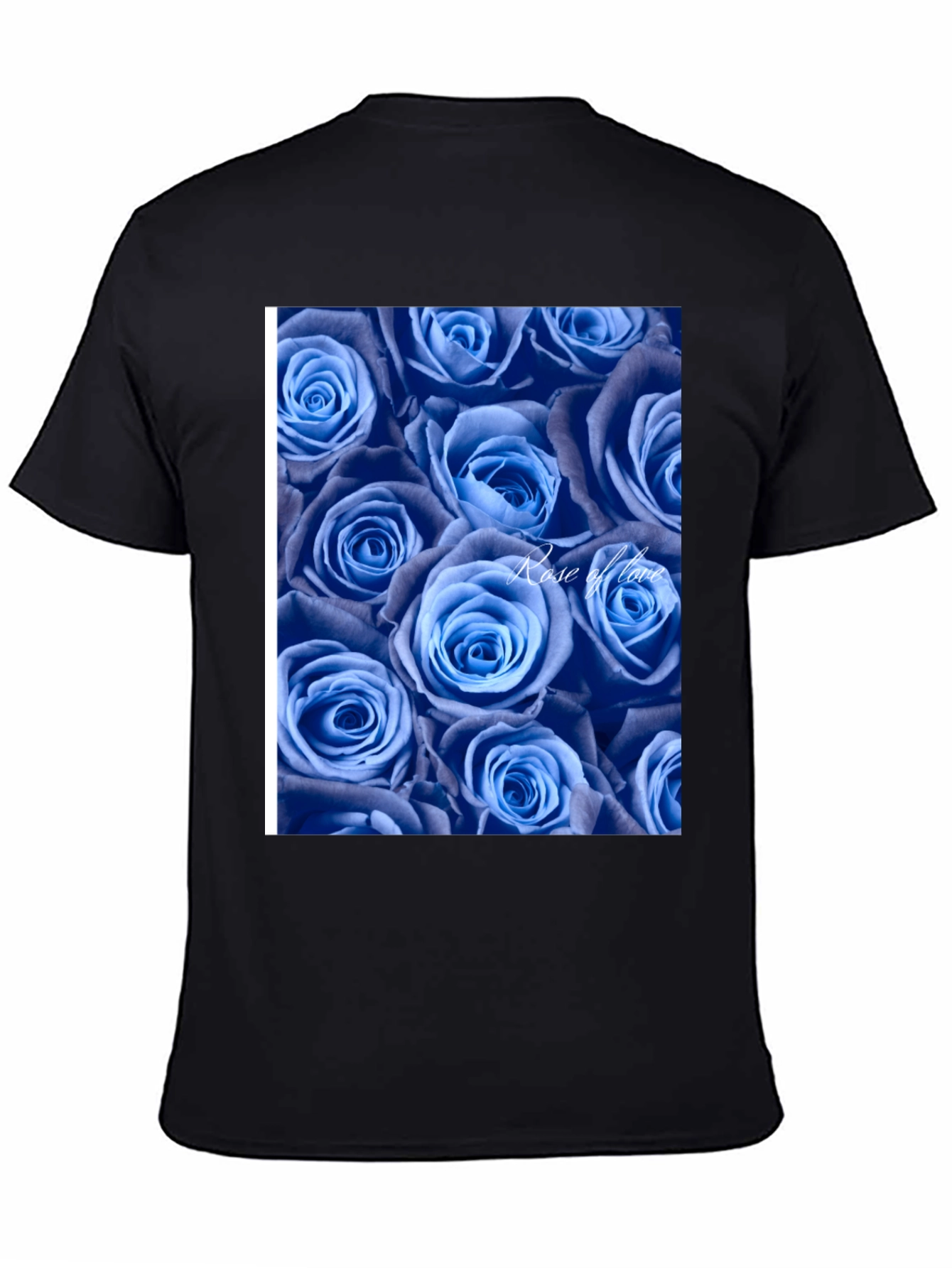 Blue Roses Graphic T-Shirt - Rose of Love Design