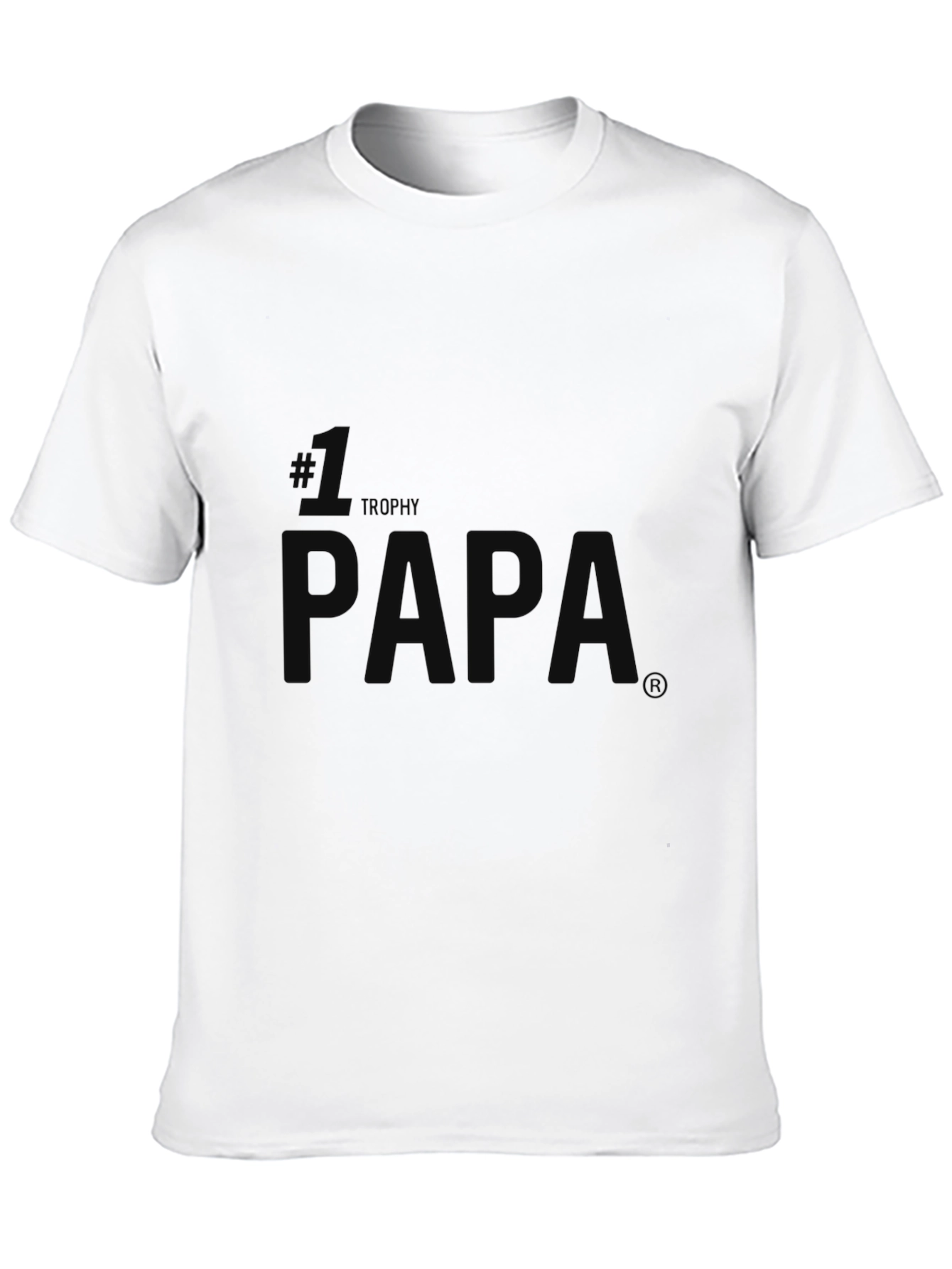 #1 Trophy Papa T-Shirt - Classic Fit Mens Tee