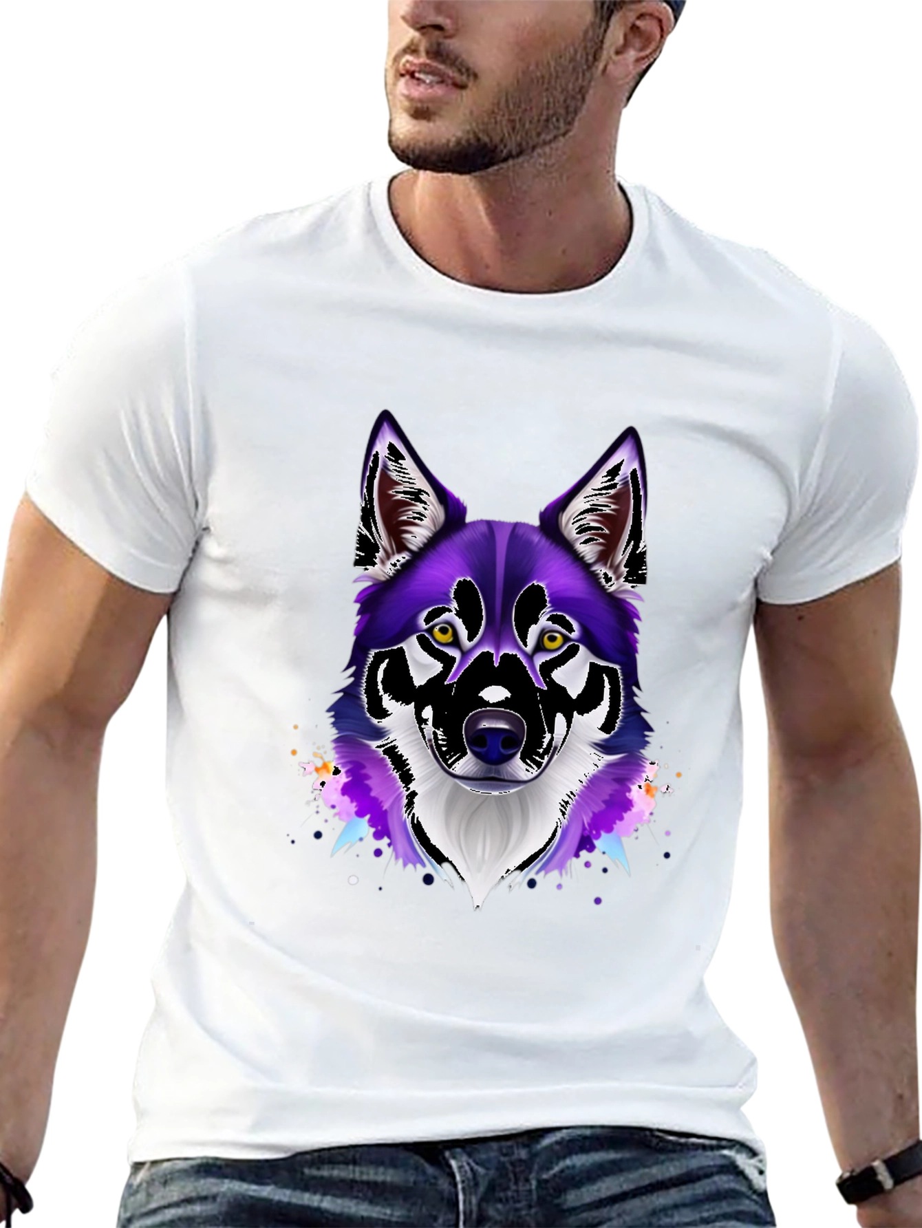 Wolf Graphic Tee - Unique Animal Design