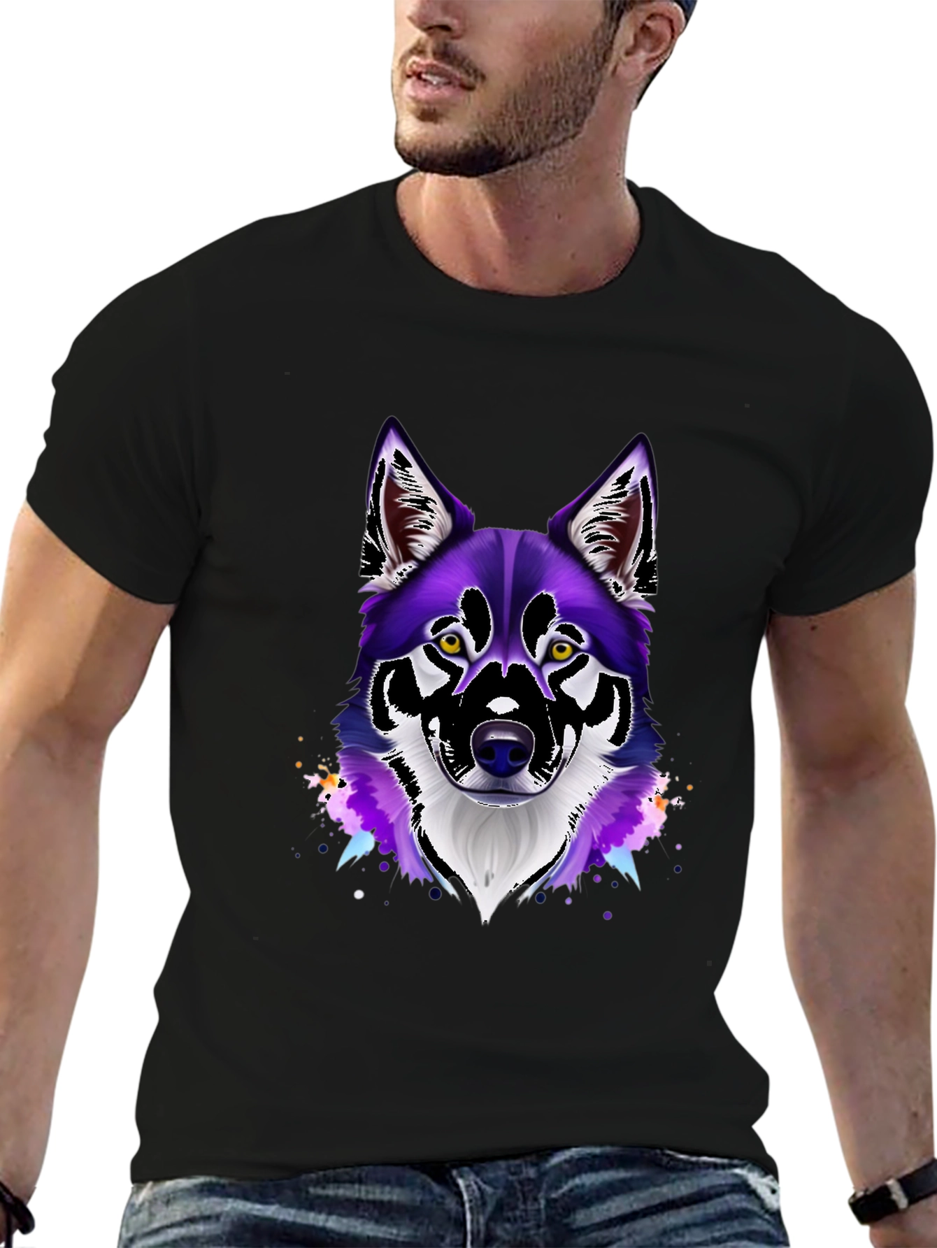 Wolf Graphic Tee - Unique Animal Design
