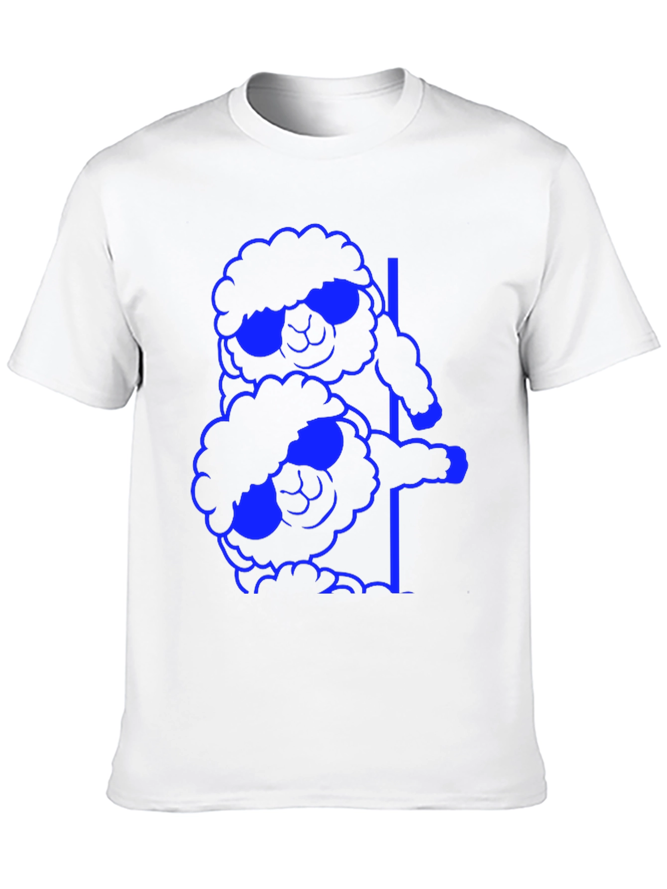 Cool Sheep Stack T-Shirt - Black Cotton Tee