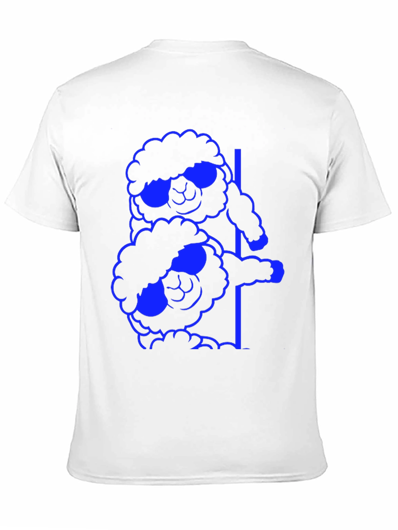 Cool Sheep Stack T-Shirt - Black Cotton Tee