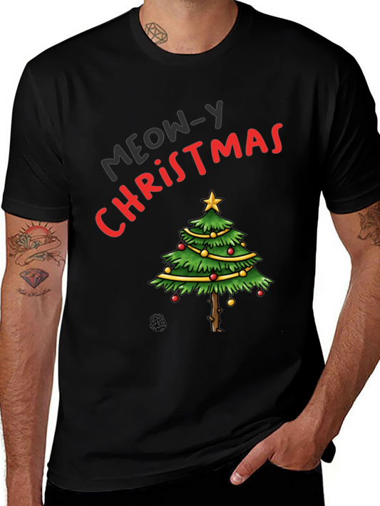 Meow-y Christmas Tree T-Shirt