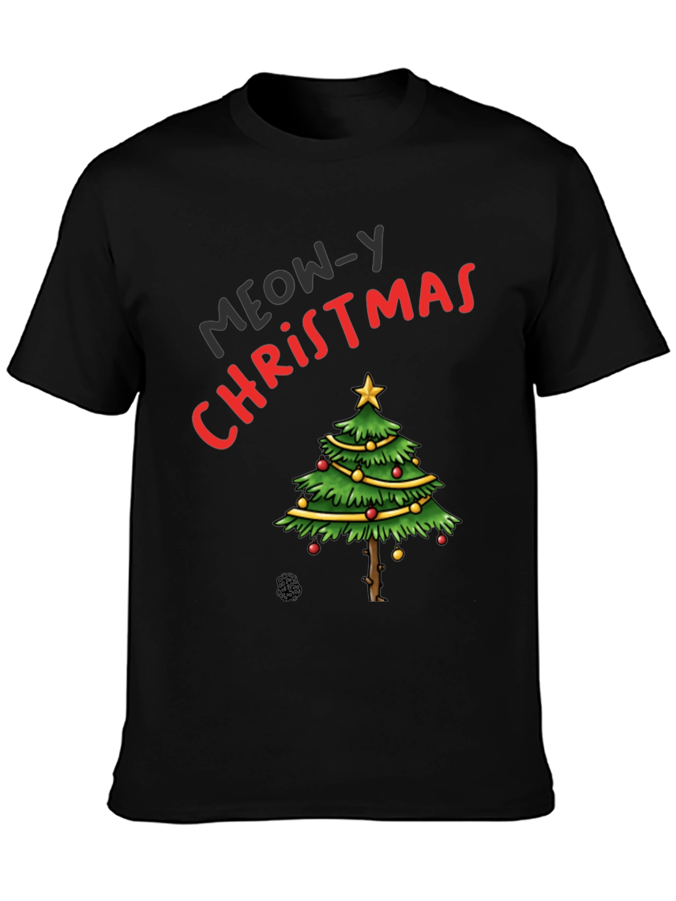 Meow-y Christmas Tree T-Shirt
