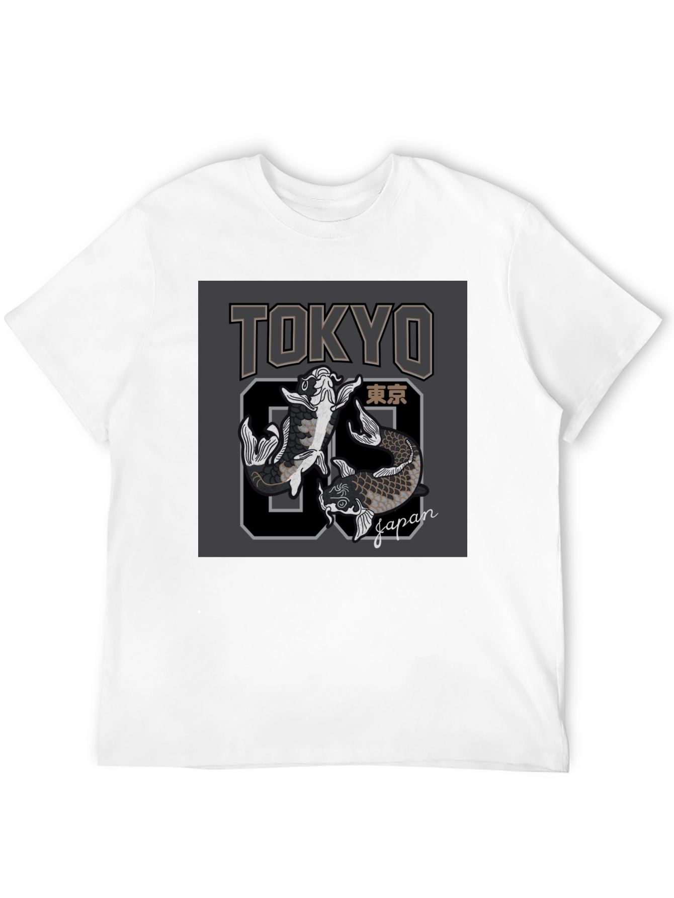 Tokyo Japan Koi Fish Graphic Tee
