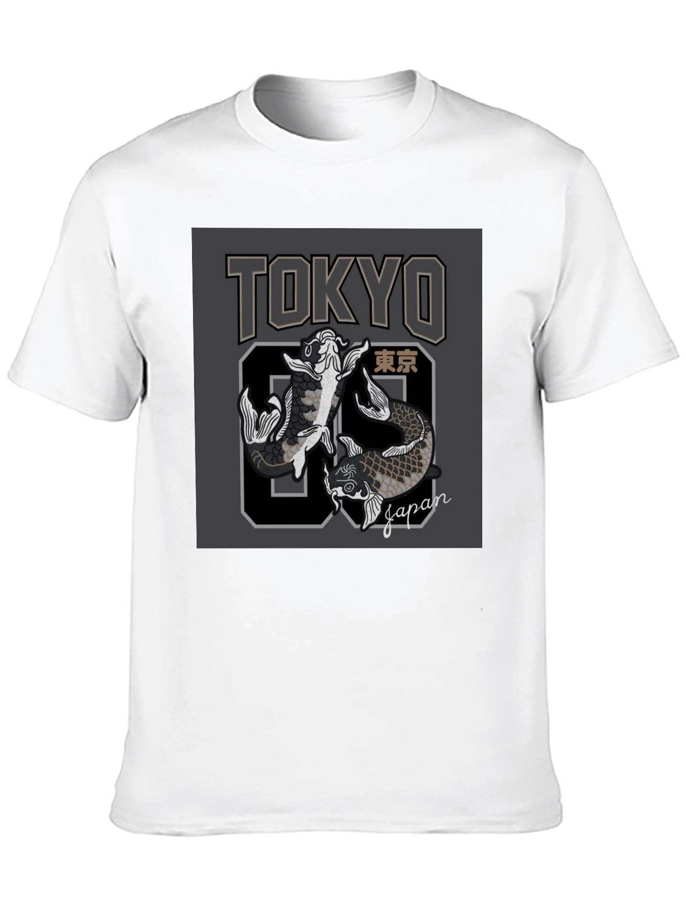 Tokyo Japan Koi Fish Graphic Tee