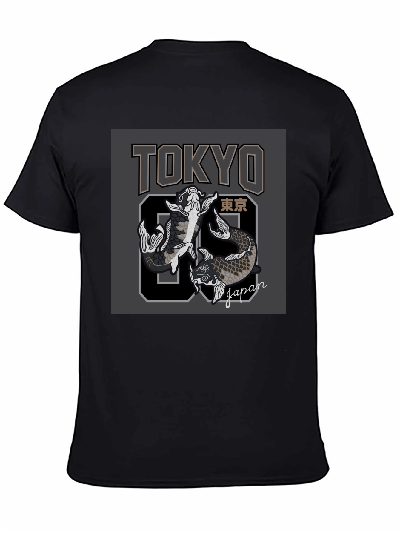 Tokyo Japan Koi Fish Graphic Tee