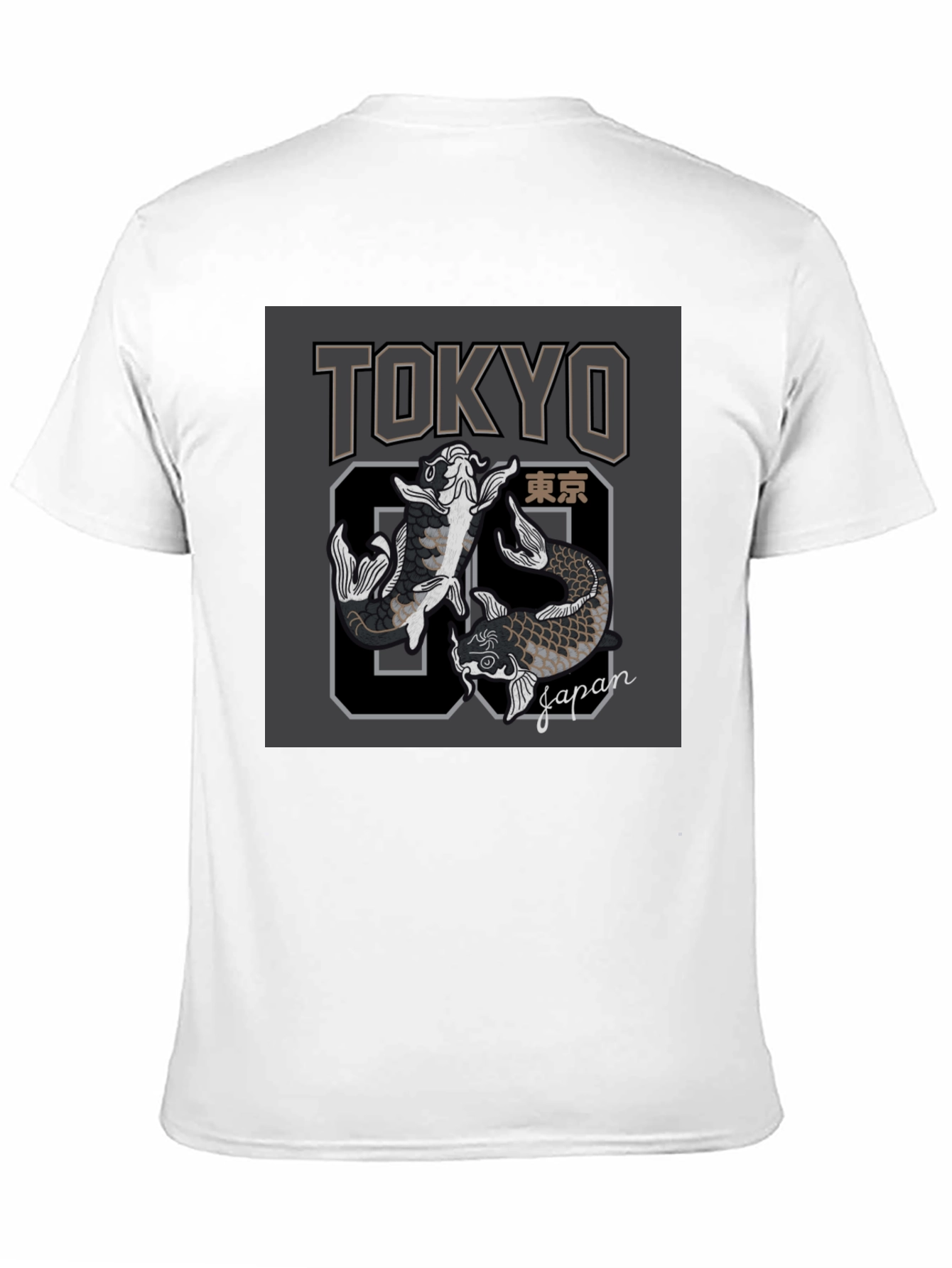 Tokyo Japan Koi Fish Graphic Tee