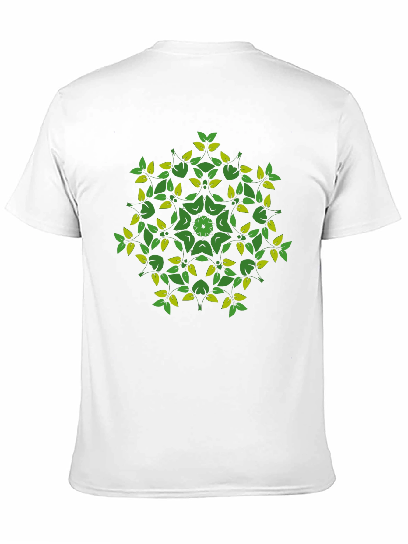 Nature Mandala Graphic Tee - Black Cotton Blend