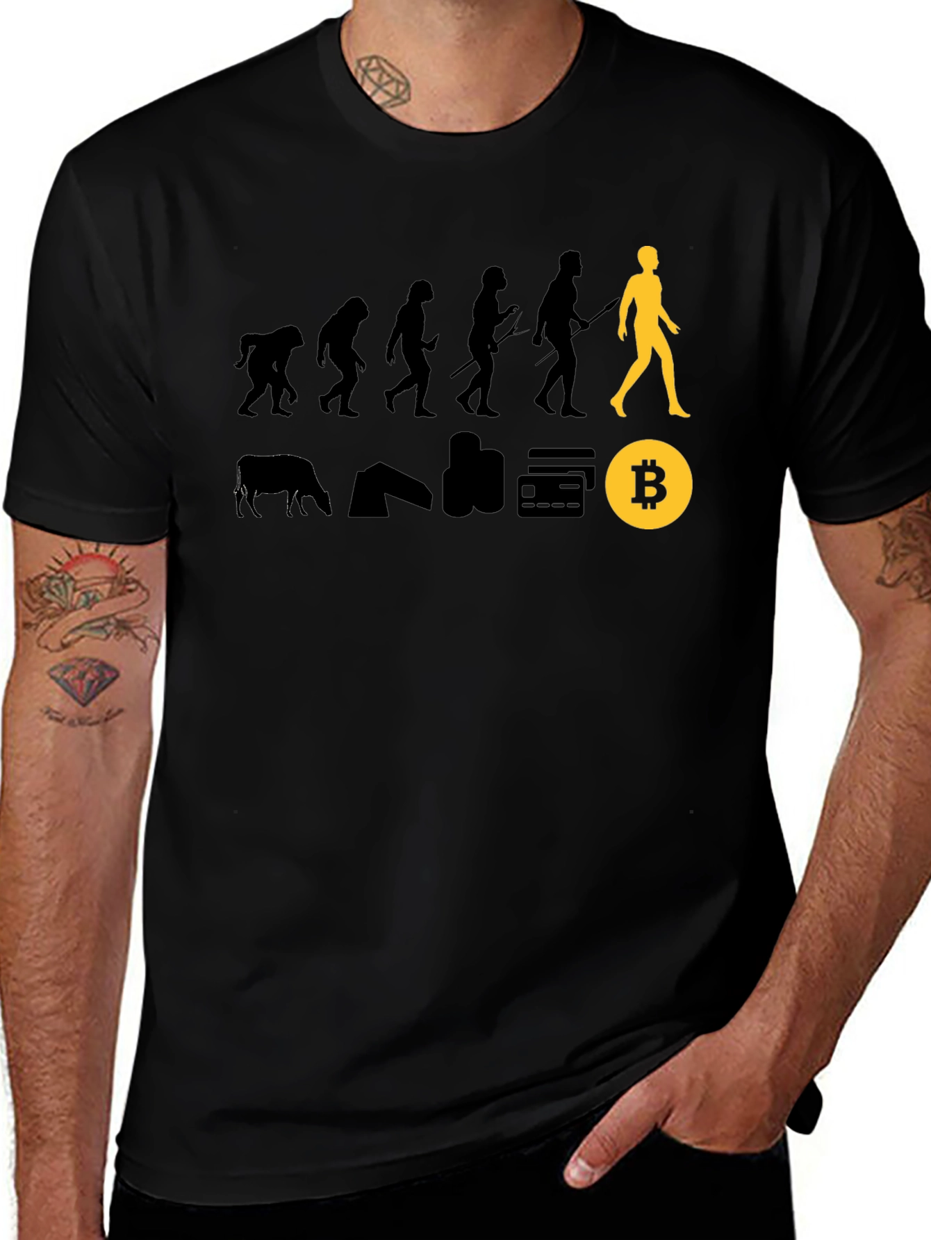 Bitcoin Evolution Black T-Shirt