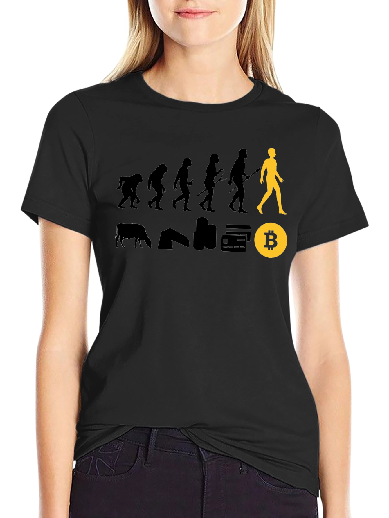Bitcoin Evolution Black T-Shirt