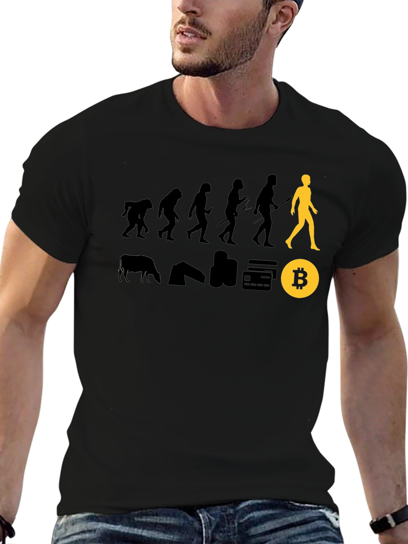 Bitcoin Evolution Black T-Shirt