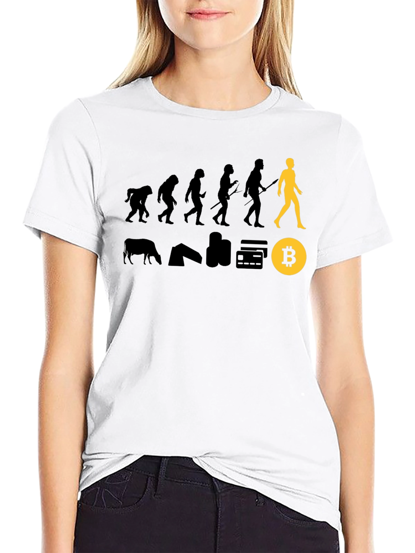 Bitcoin Evolution Black T-Shirt