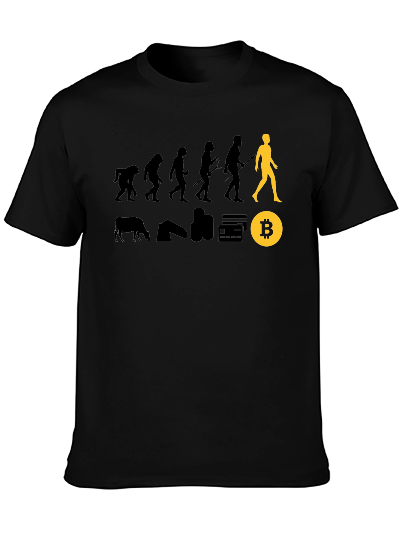 Bitcoin Evolution Black T-Shirt