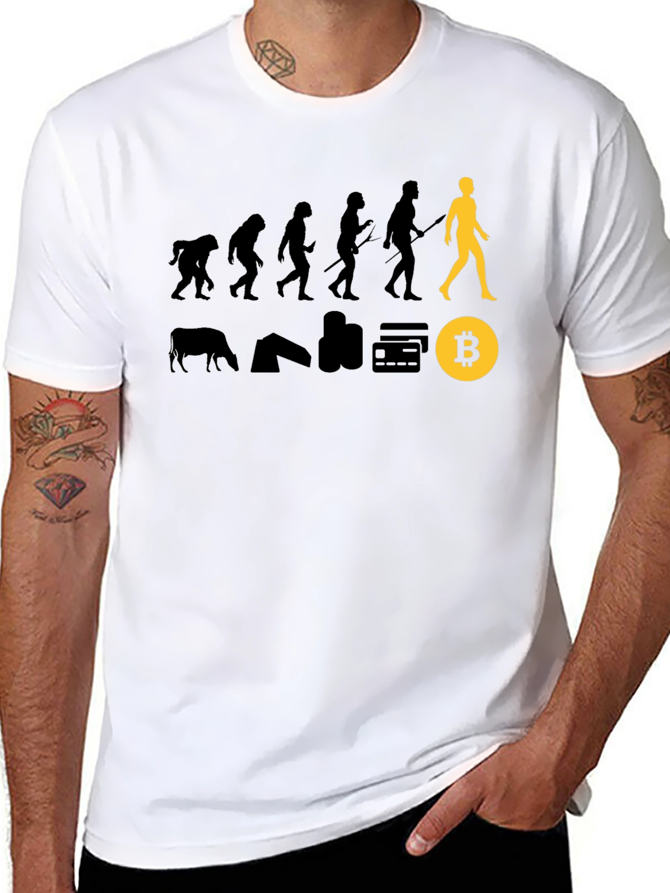 Bitcoin Evolution Black T-Shirt