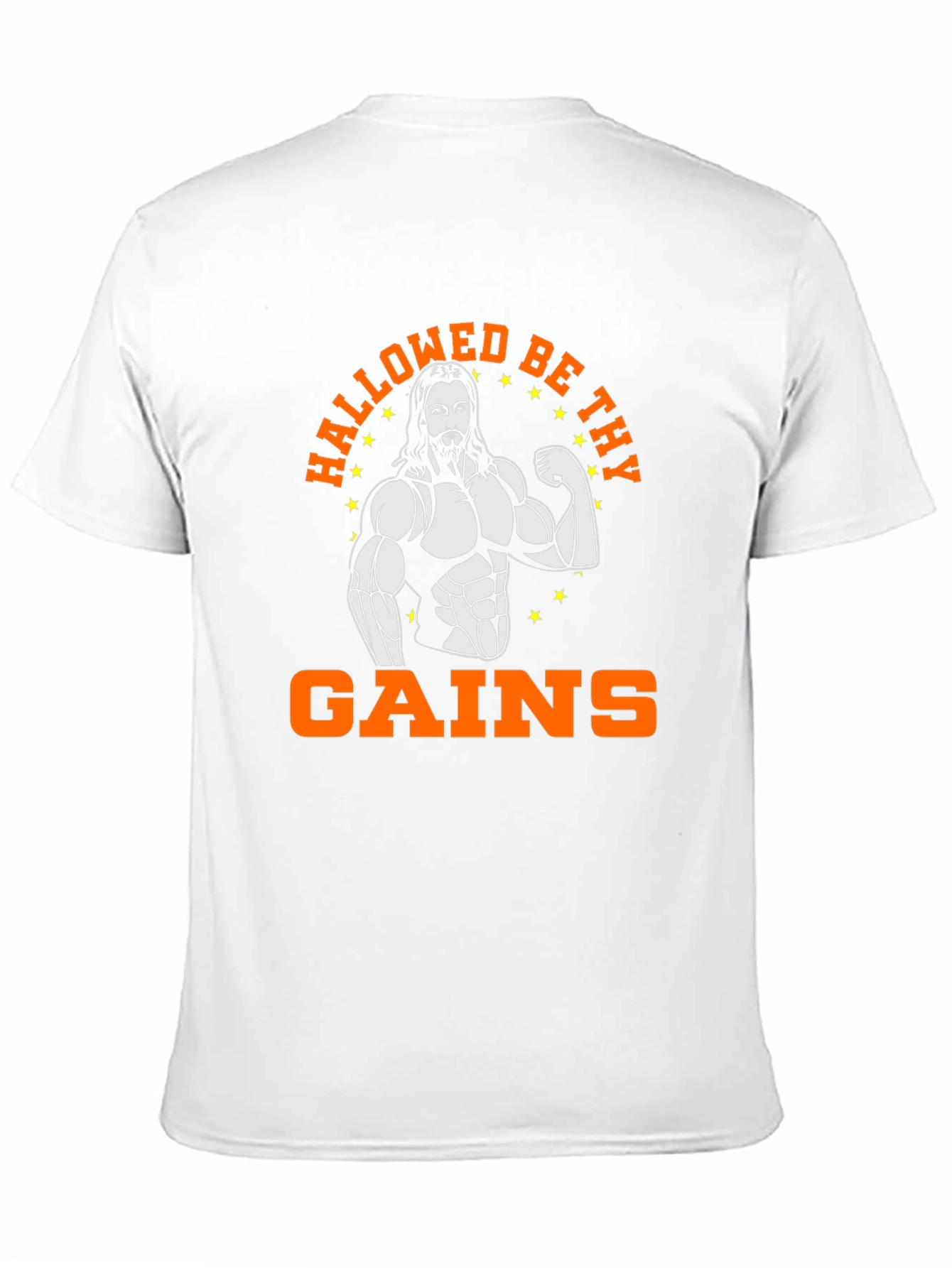 Hallowed Be Thy Gains Funny Workout T-Shirt
