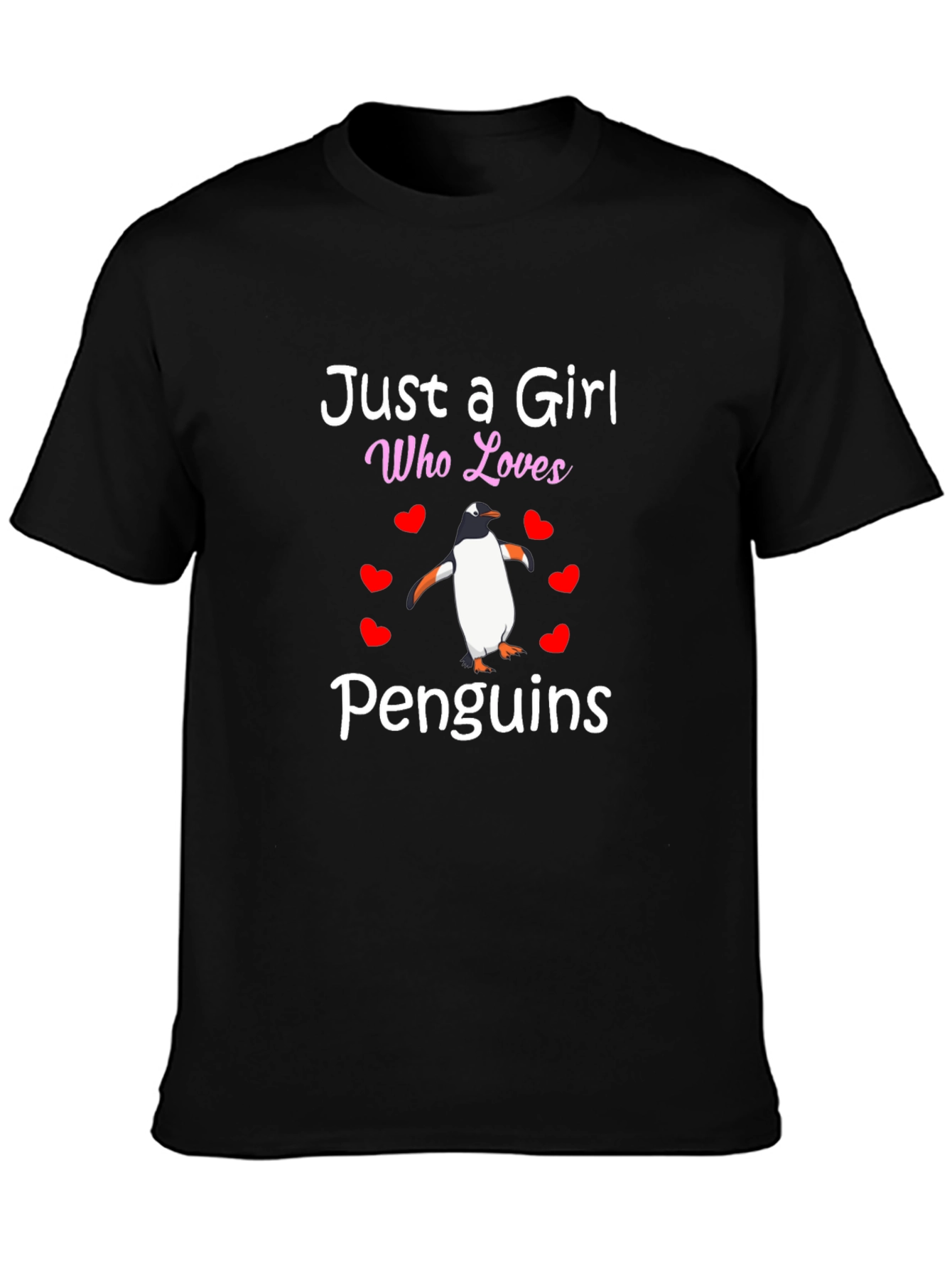 Just A Girl Who Loves Penguins Graphic Tee