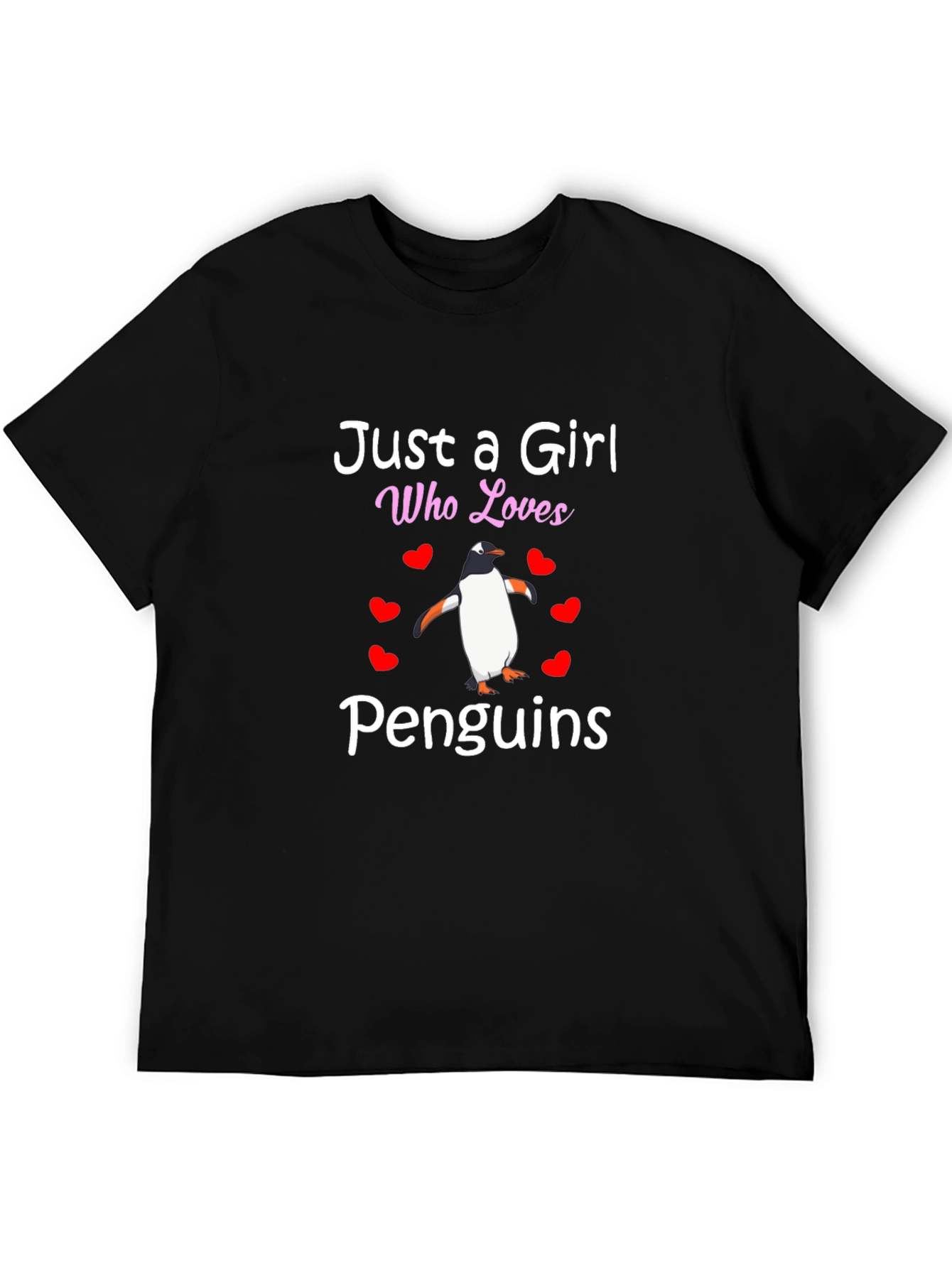 Just A Girl Who Loves Penguins Graphic Tee